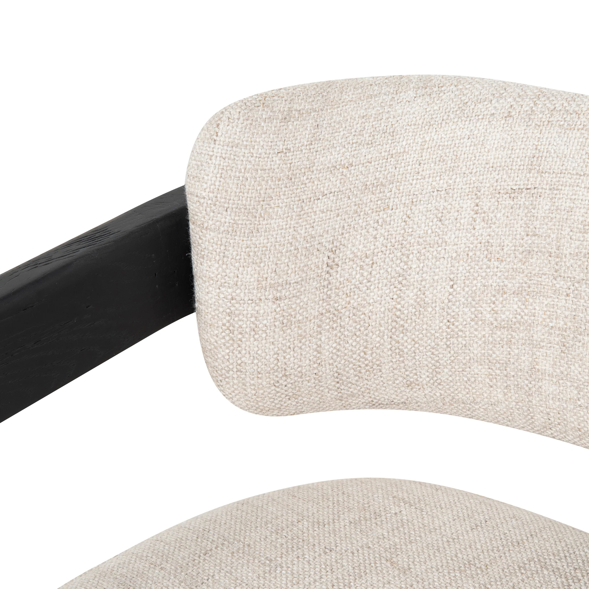 CLC8896-NI Black Armchair - Linen - Image 11