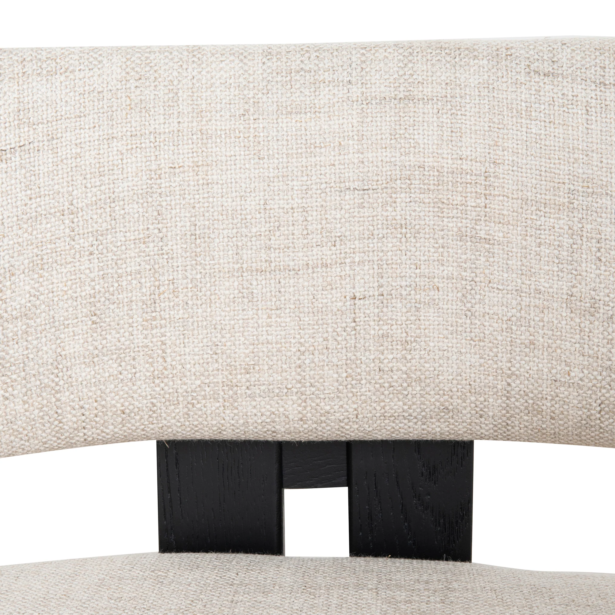 CLC8896-NI Black Armchair - Linen - Image 13