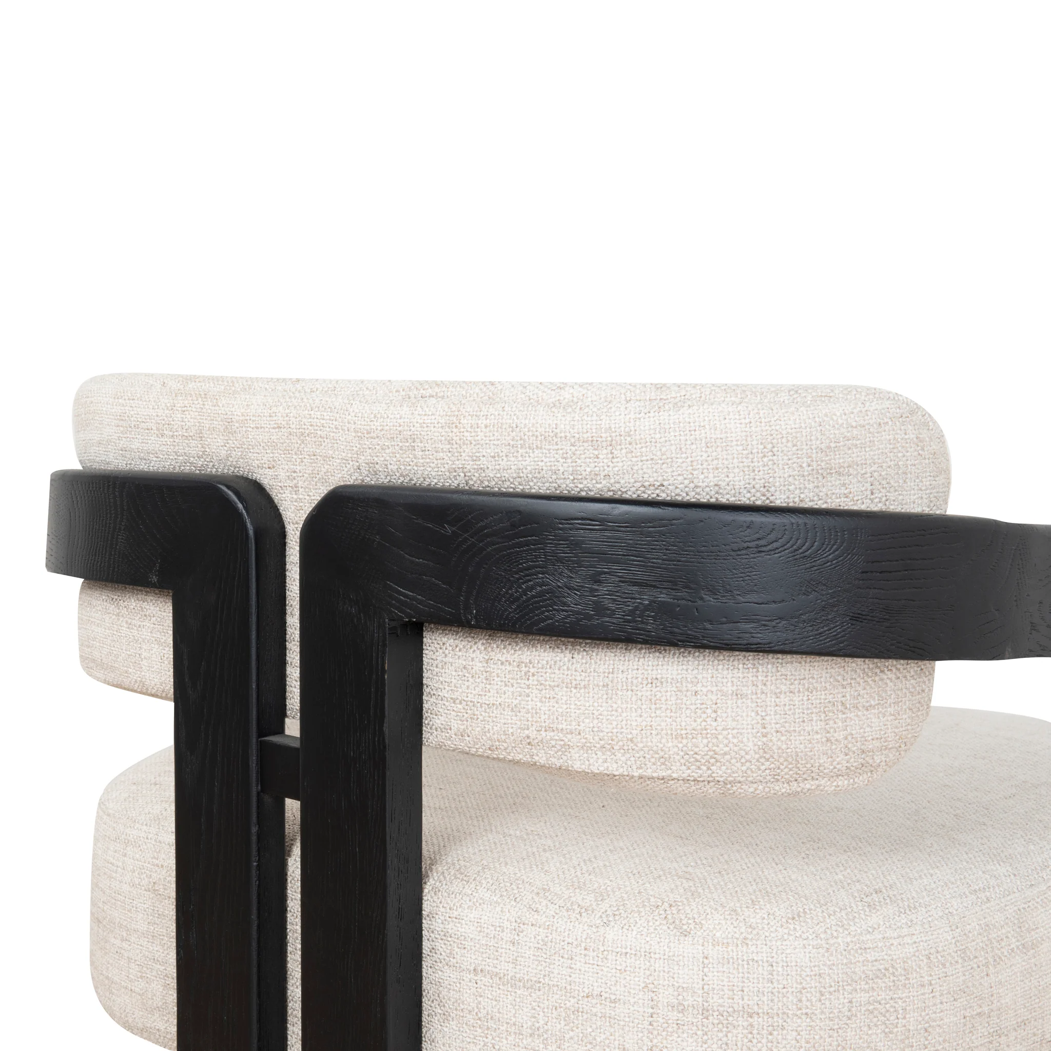 CLC8896-NI Black Armchair - Linen - Image 6