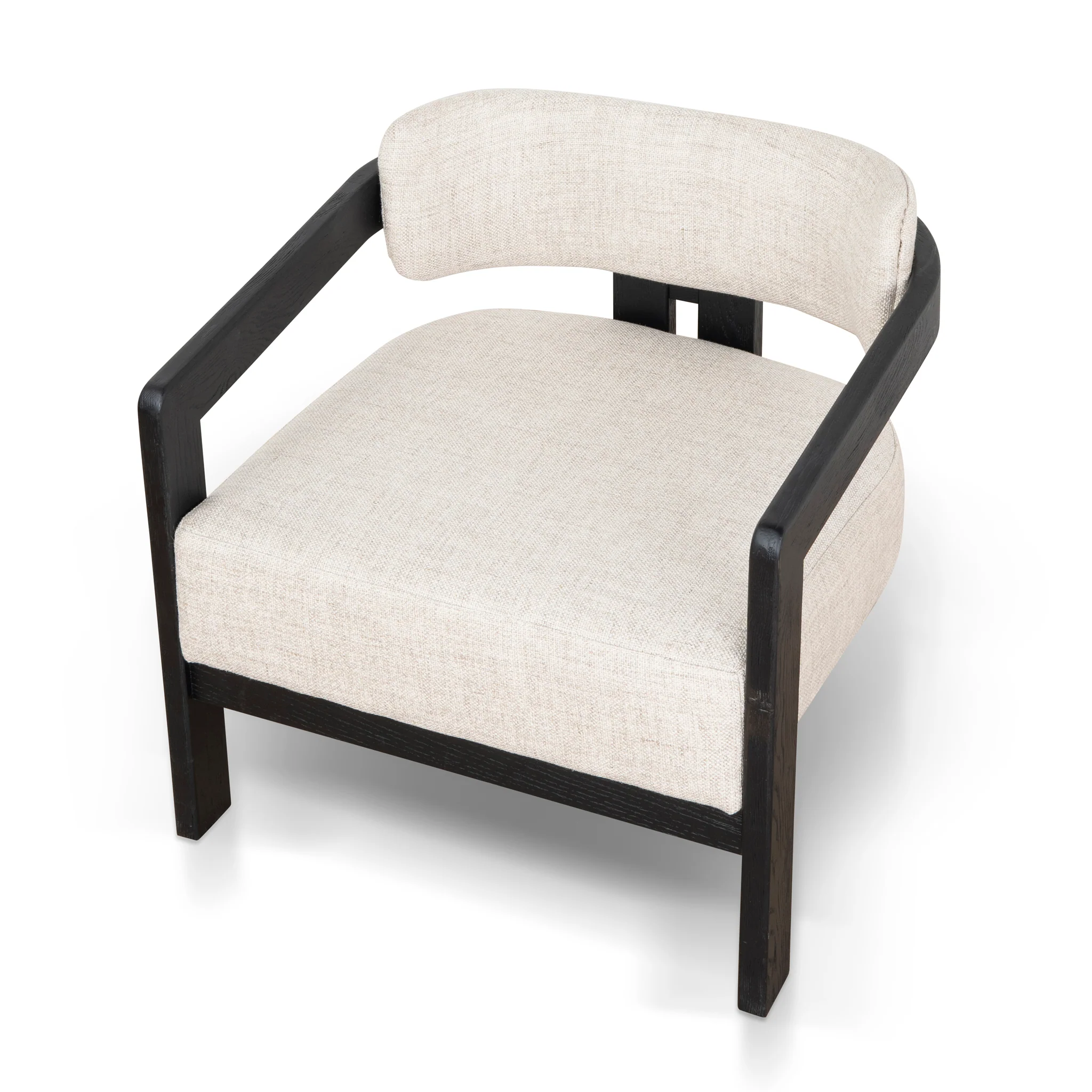 CLC8896-NI Black Armchair - Linen - Image 7