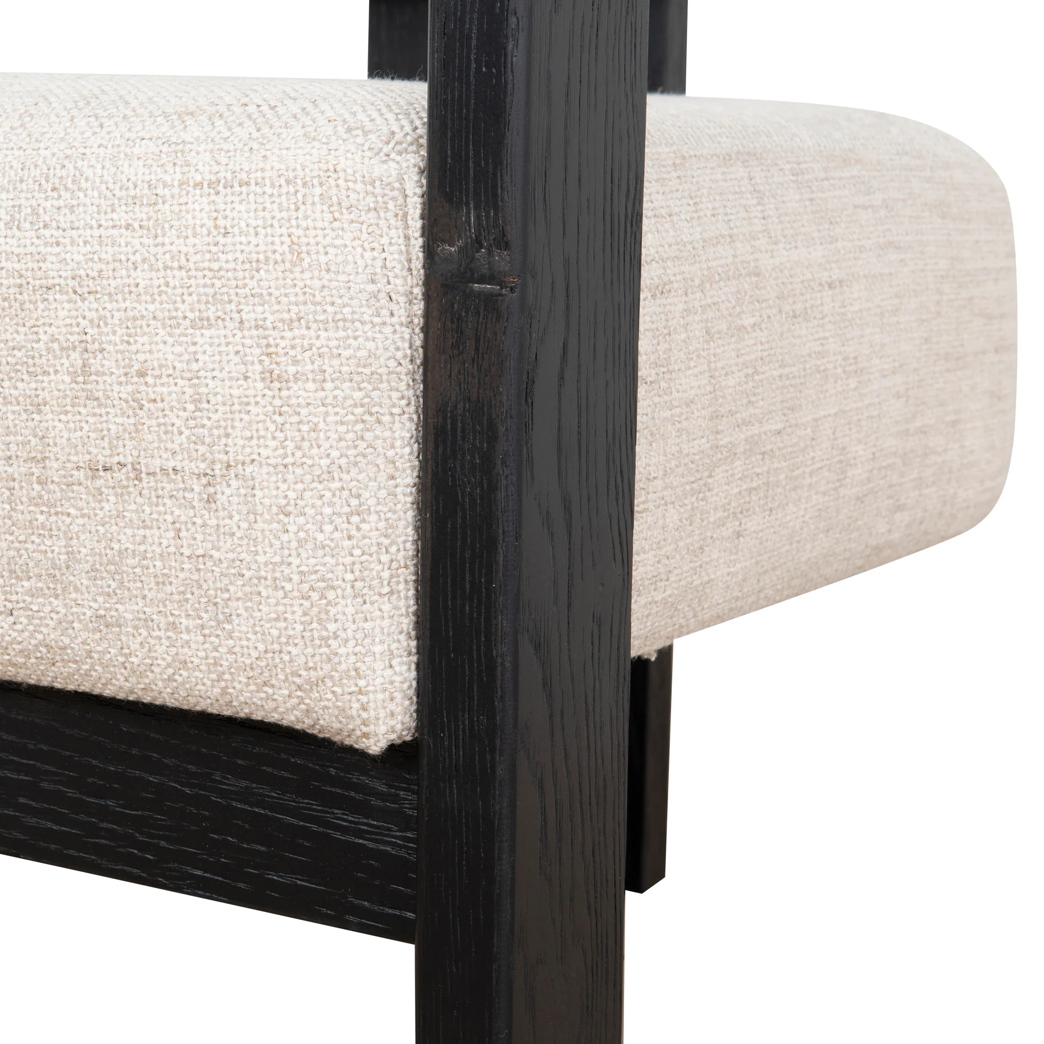 CLC8896-NI Black Armchair - Linen - Image 8