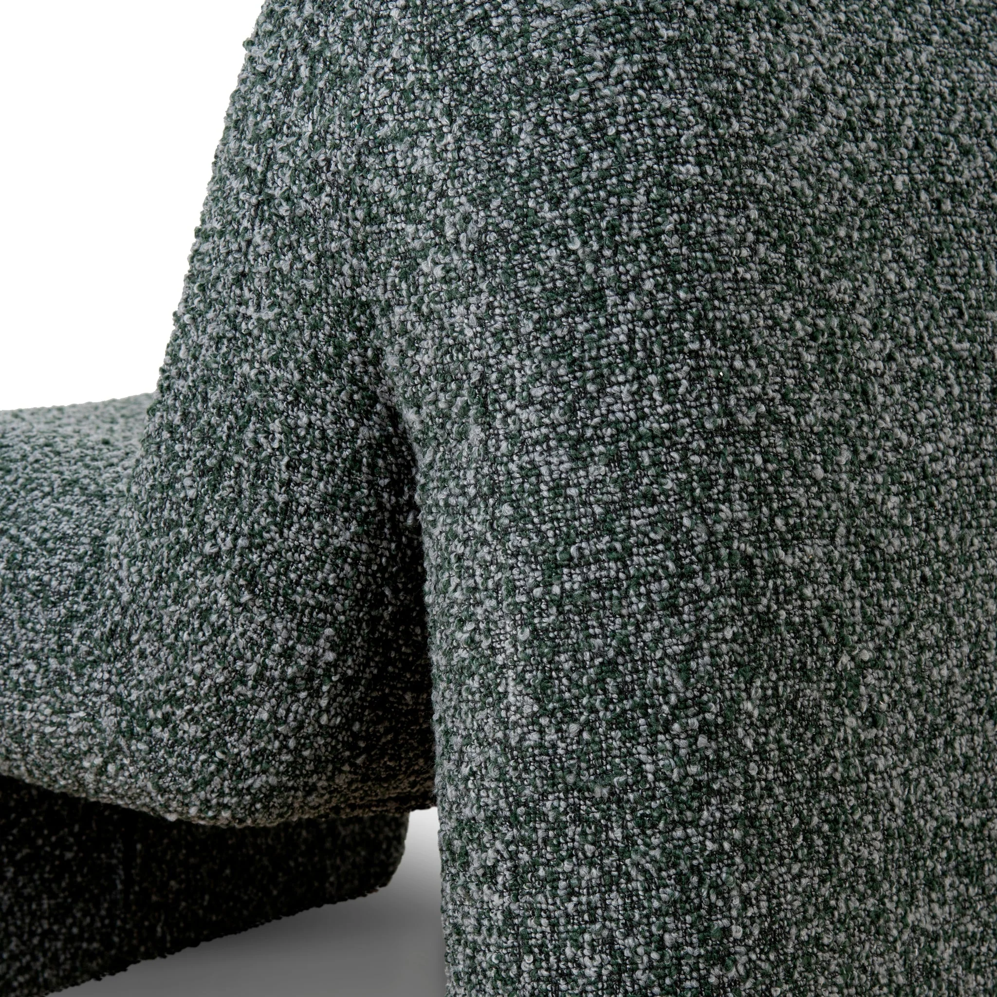 CLC8917-CA Fabric Lounge Chair - Green Boucle - Image 11