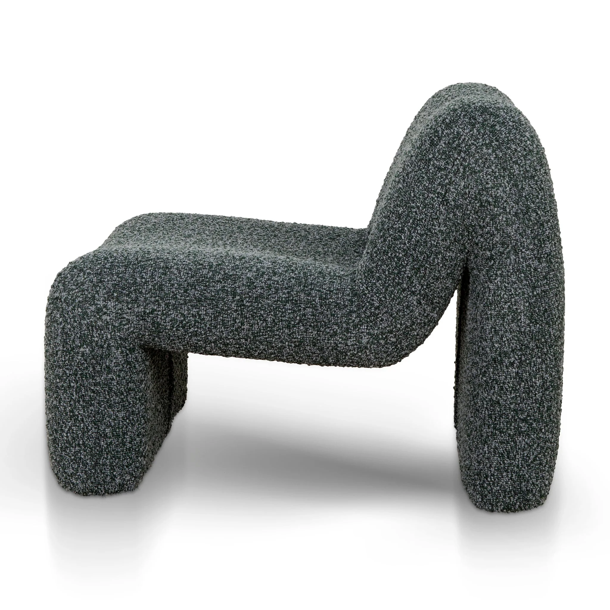 CLC8917-CA Fabric Lounge Chair - Green Boucle - Image 3