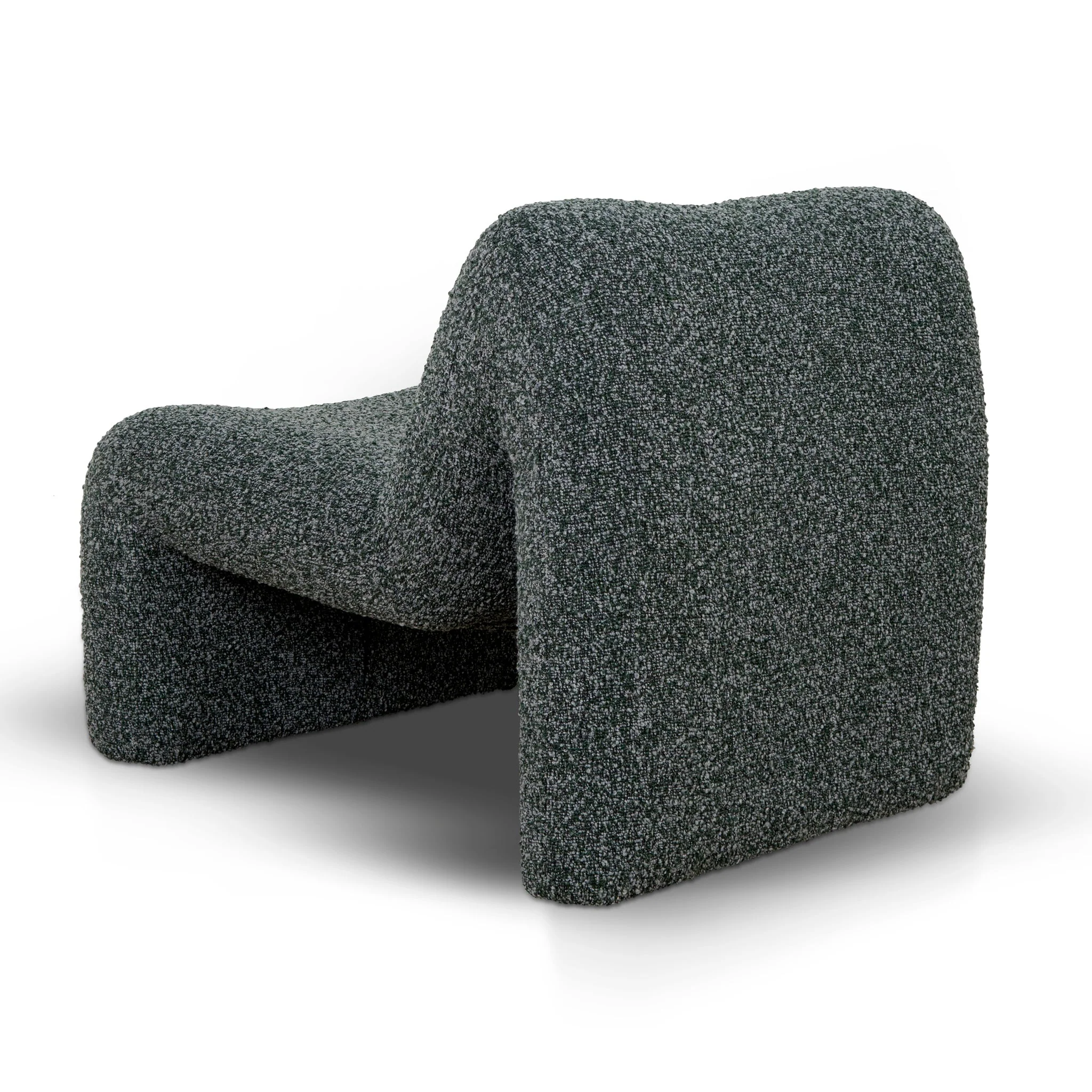 CLC8917-CA Fabric Lounge Chair - Green Boucle - Image 4