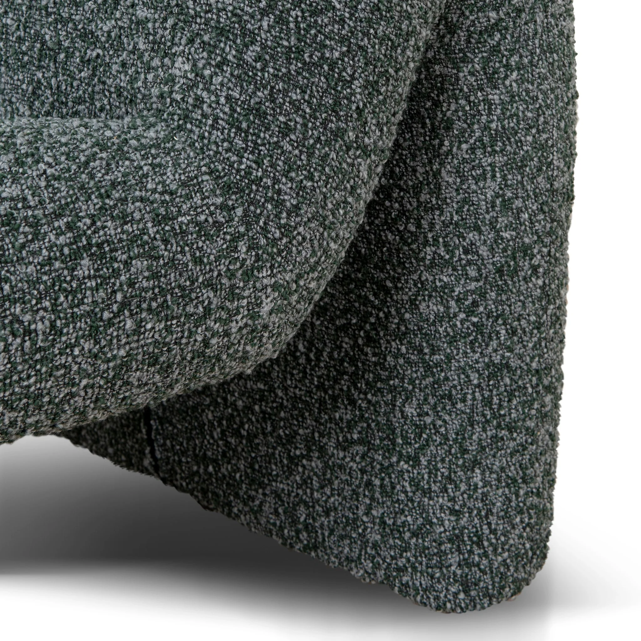 CLC8917-CA Fabric Lounge Chair - Green Boucle - Image 7