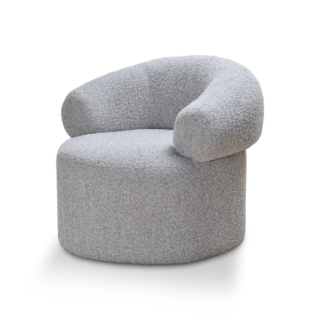 CLC8921-CA Armchair - Light Grey Boucle - Image 3
