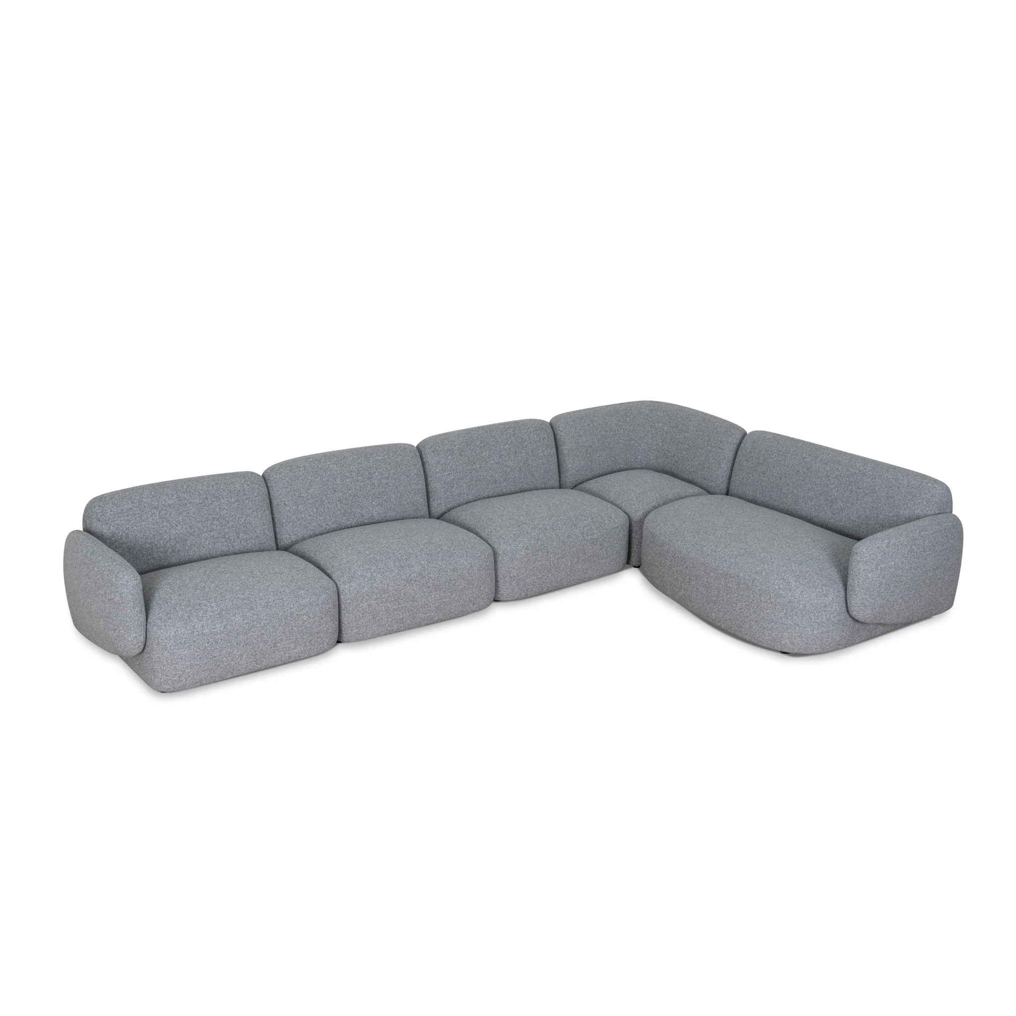 CLC8965-KSO Right Chaise Modular Sofa - Glacier Grey - Image 3