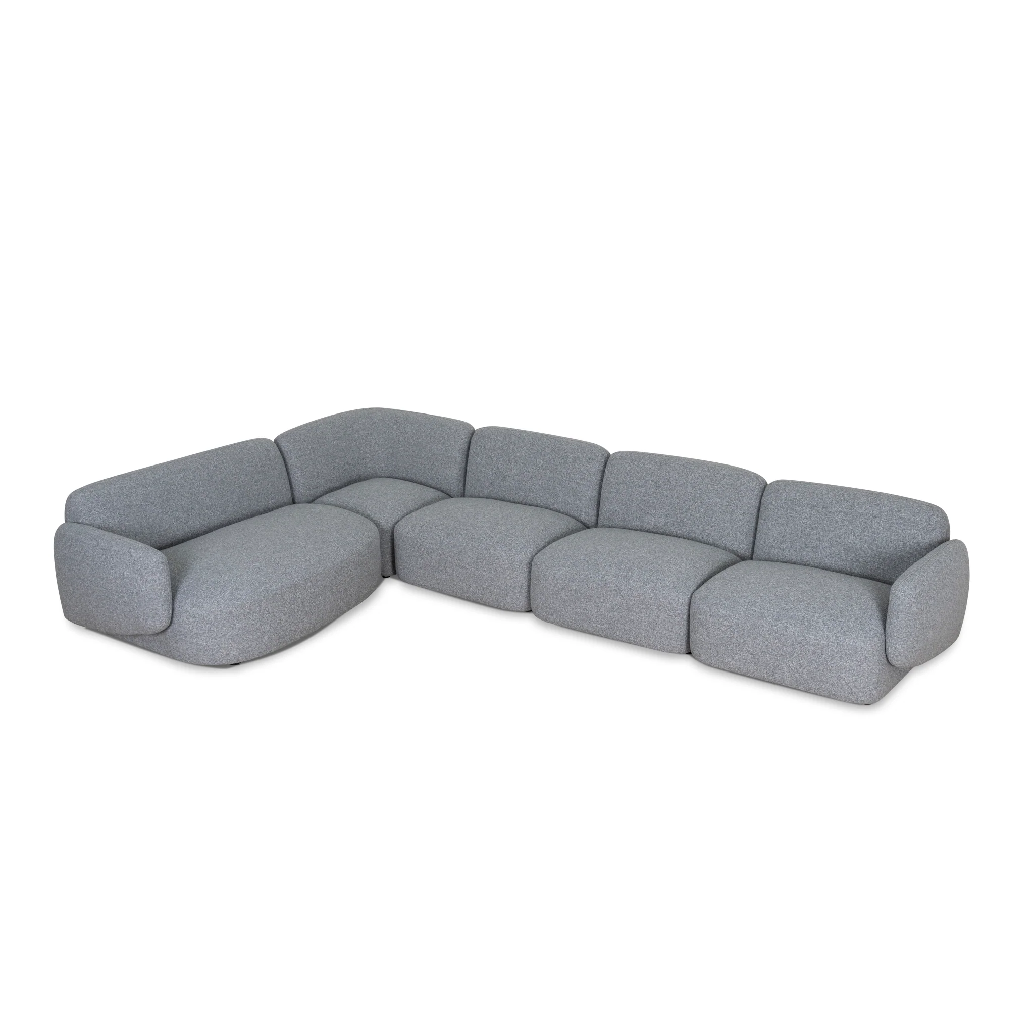 CLC8966-KSO Left Chaise Modular Sofa - Glacier Grey - Image 3