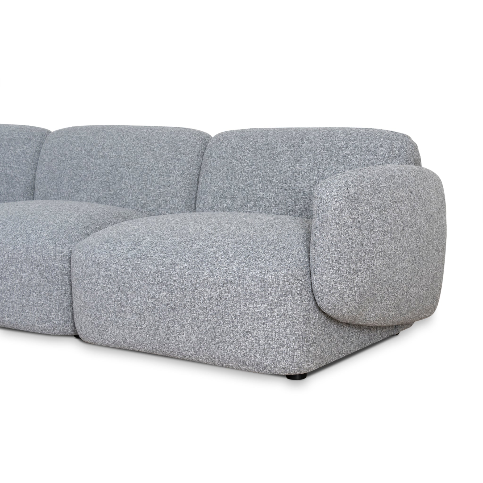 CLC8966-KSO Left Chaise Modular Sofa - Glacier Grey - Image 4