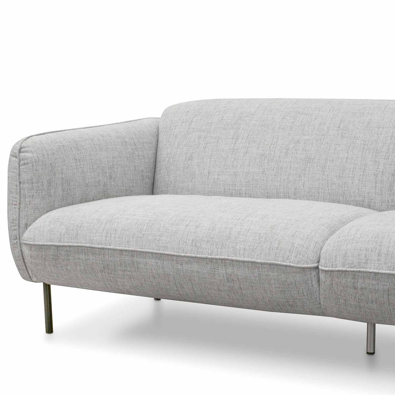 CLC920-IG - 3 Seater Sofa - Light spec grey fabric - Image 3