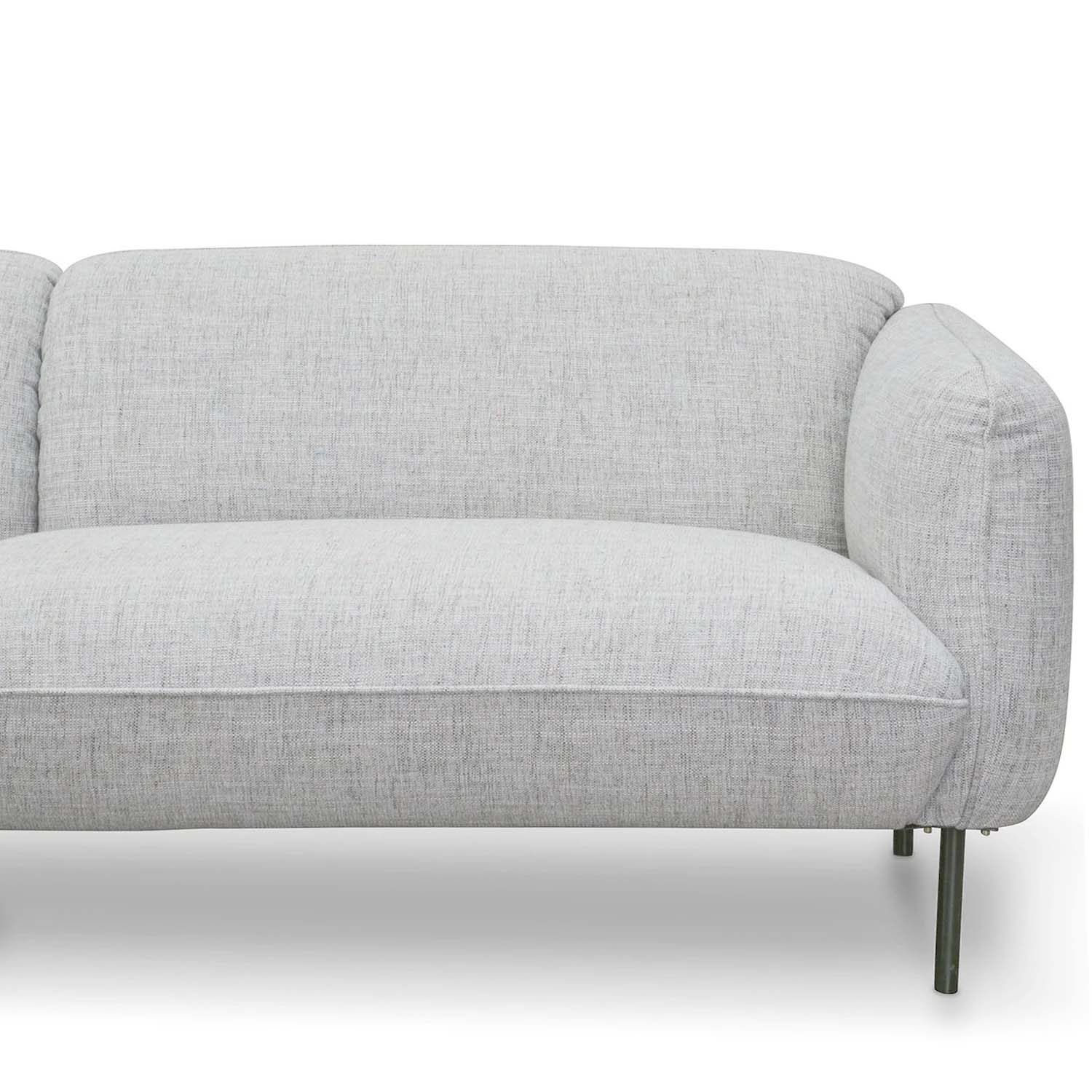 CLC920-IG - 3 Seater Sofa - Light spec grey fabric - Image 4