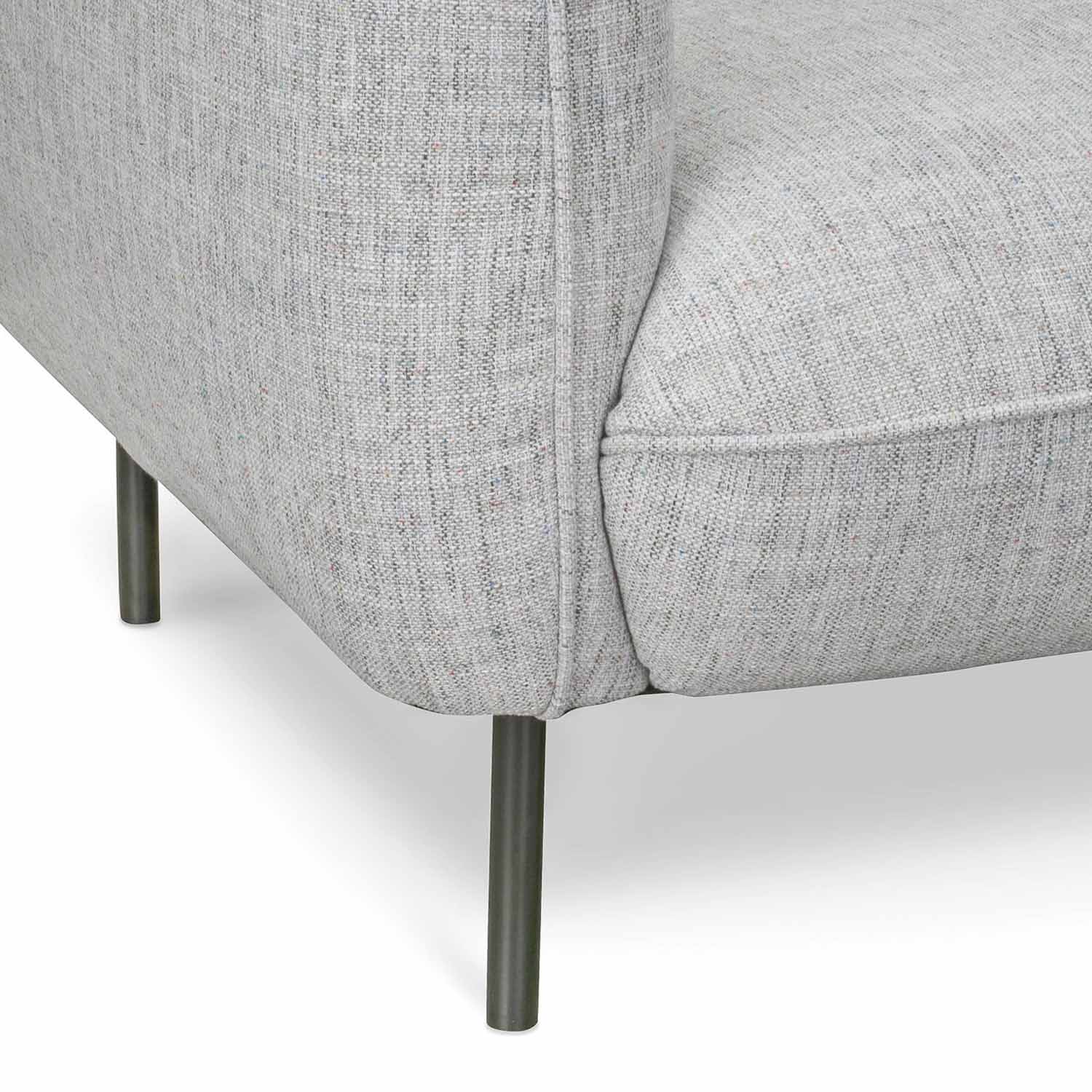 CLC920-IG - 3 Seater Sofa - Light spec grey fabric - Image 6