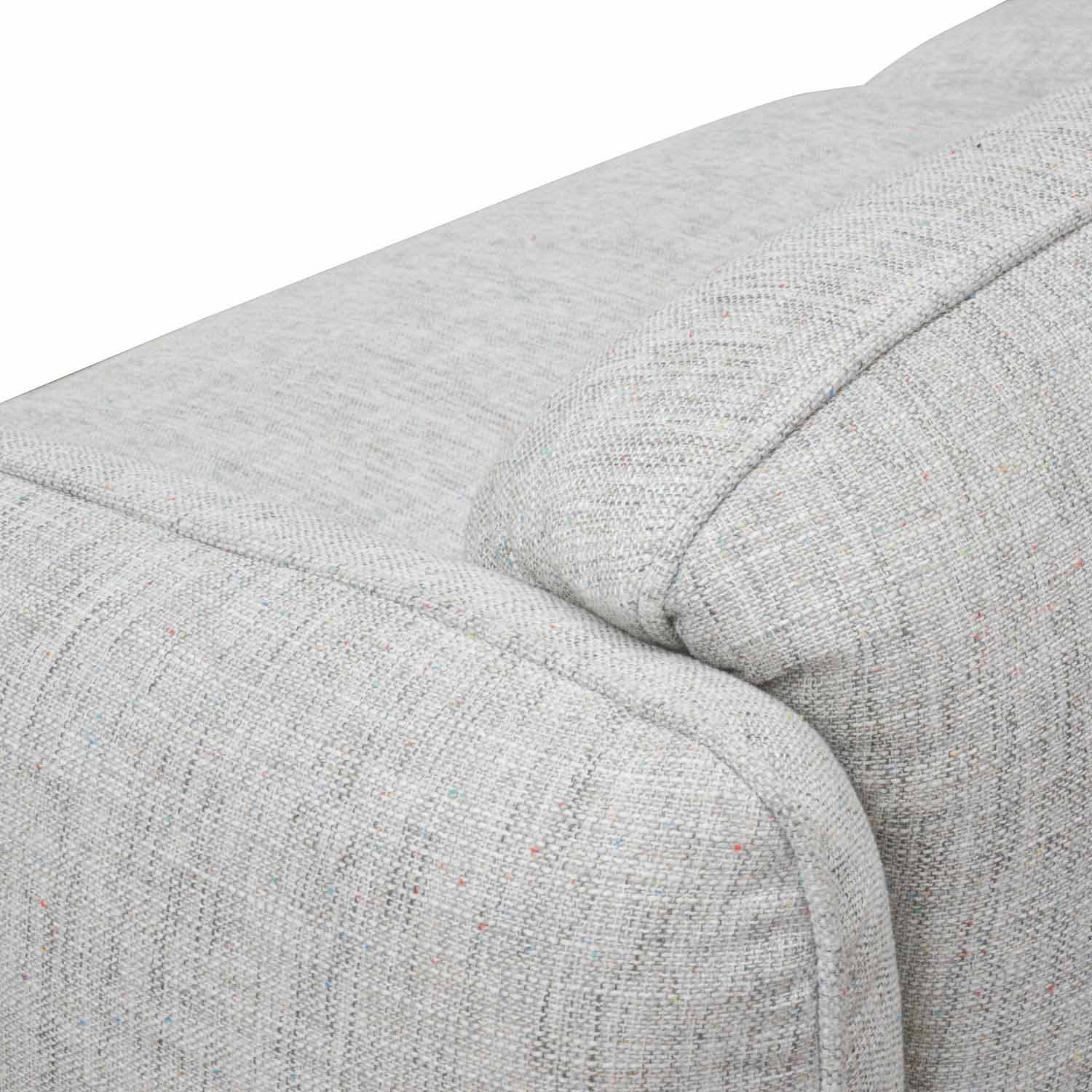 CLC920-IG - 3 Seater Sofa - Light spec grey fabric - Image 8