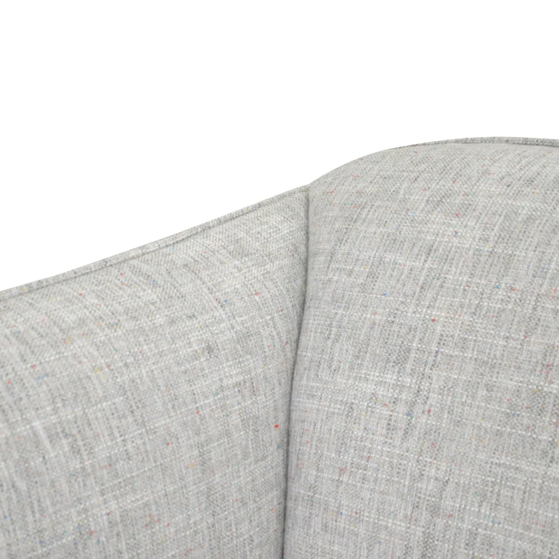 CLC921-IG Armchair in Light Spec Grey - Black Metal Legs - Image 9