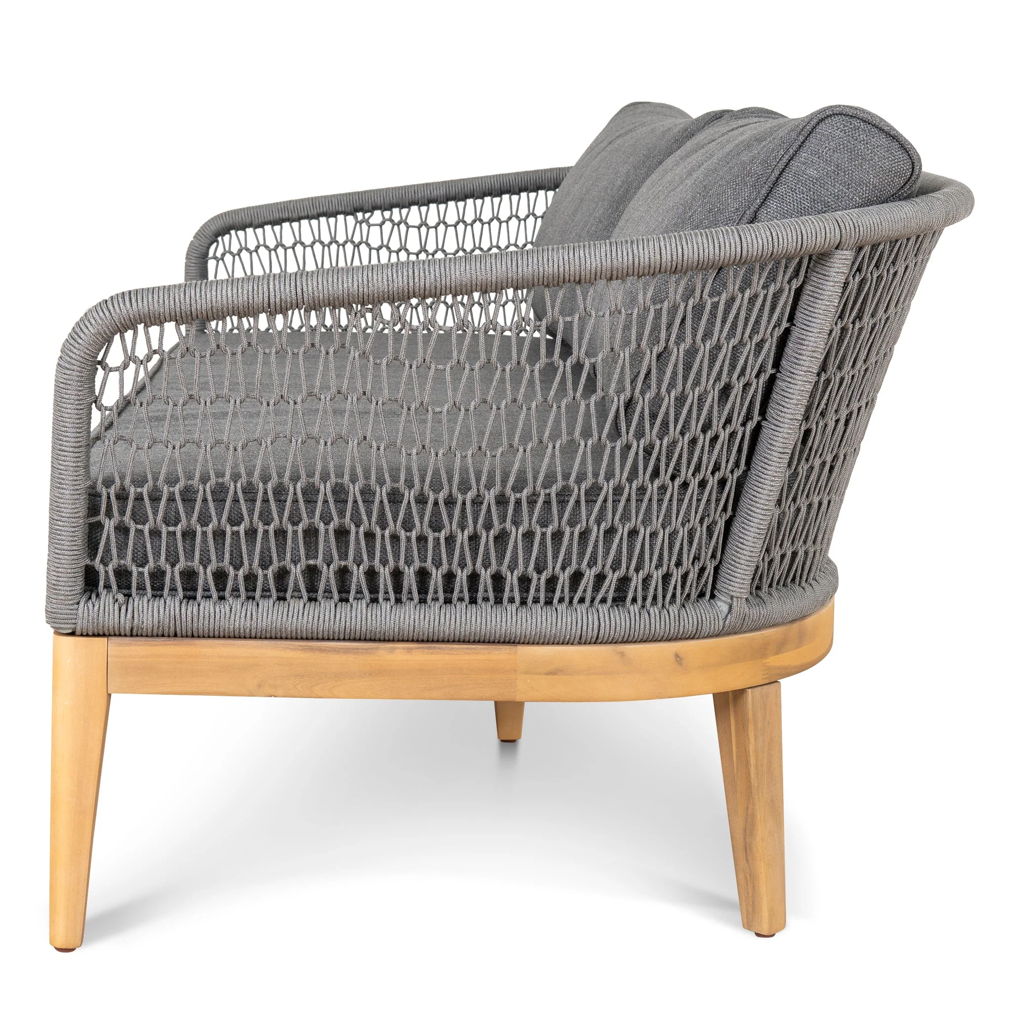 CLS10167-EM 4pcs Outdoor Lounge Set - Grey - Image 8