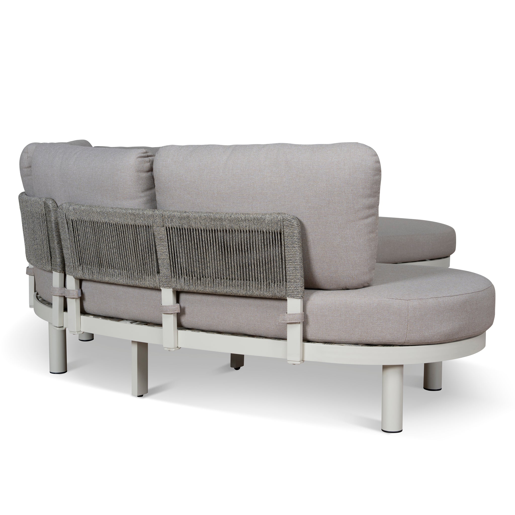 CLS12165-EM 2pcs Outdoor Corner Lounge Set - Light Brown - Image 13