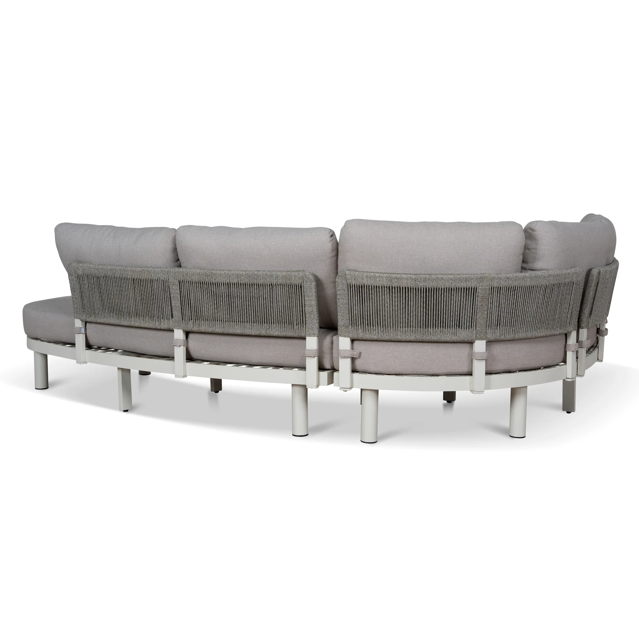 CLS12165-EM 2pcs Outdoor Corner Lounge Set - Light Brown - Image 14