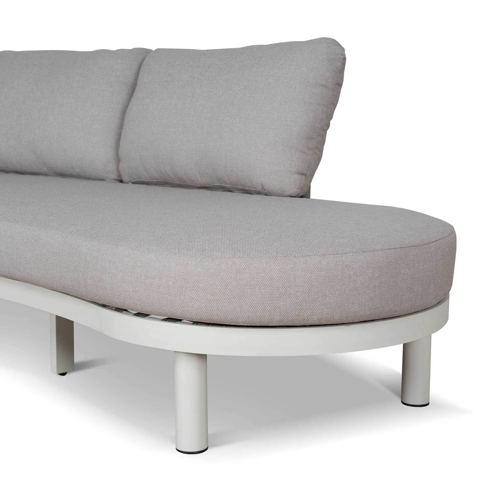 CLS12165-EM 2pcs Outdoor Corner Lounge Set - Light Brown - Image 7