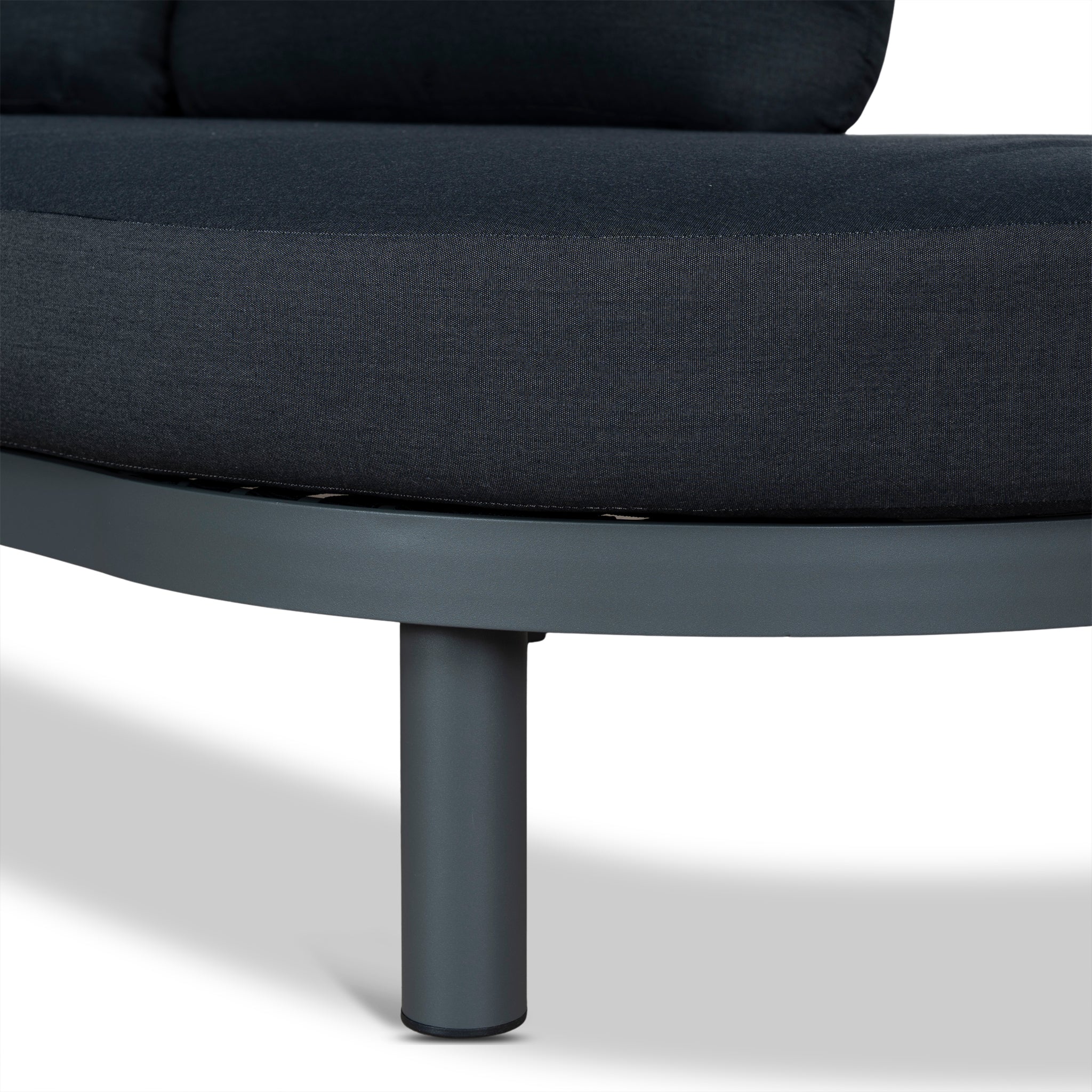 CLS12166-EM 2pcs Outdoor Corner Lounge Set - Royal Dark Grey - Image 12