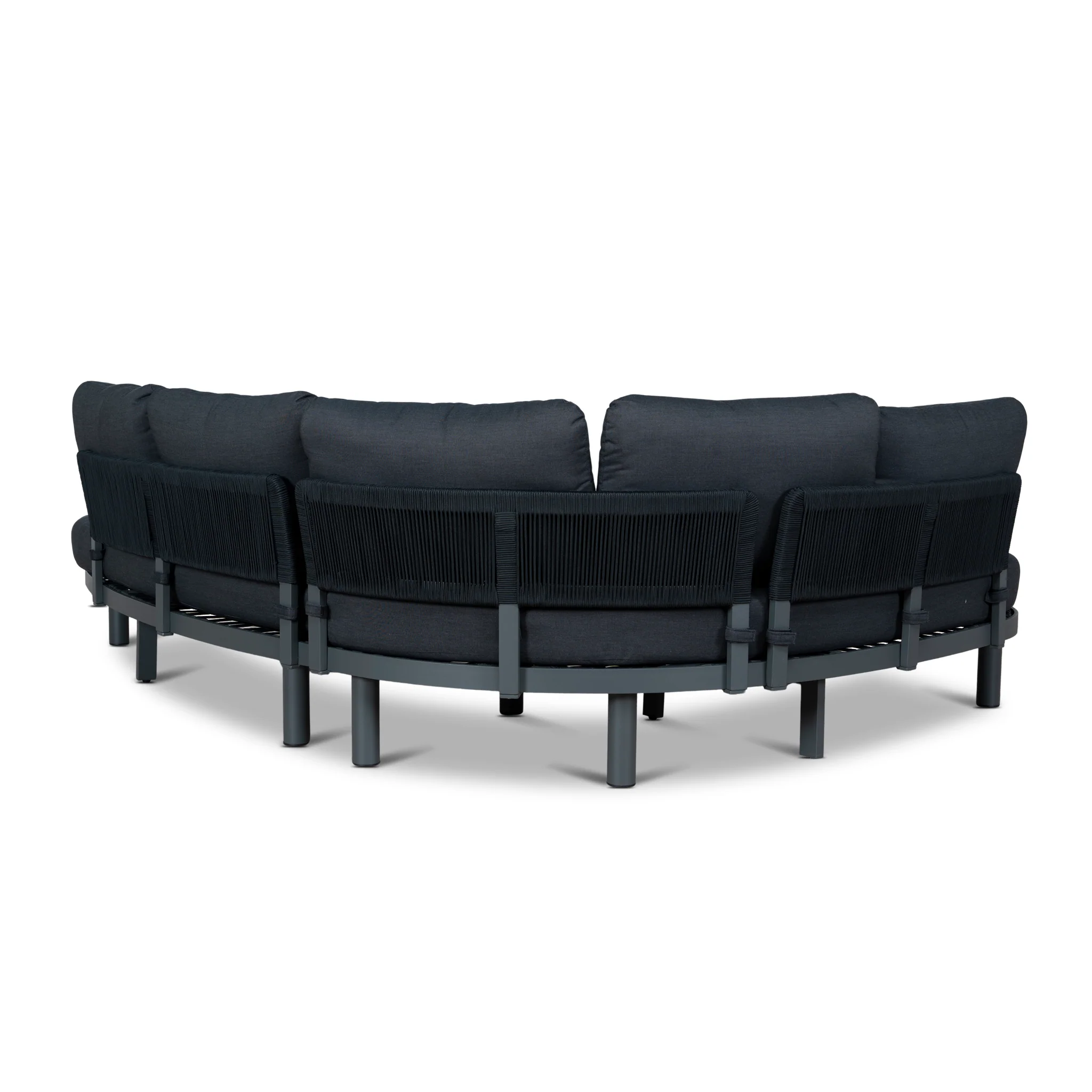 CLS12166-EM 2pcs Outdoor Corner Lounge Set - Royal Dark Grey - Image 14