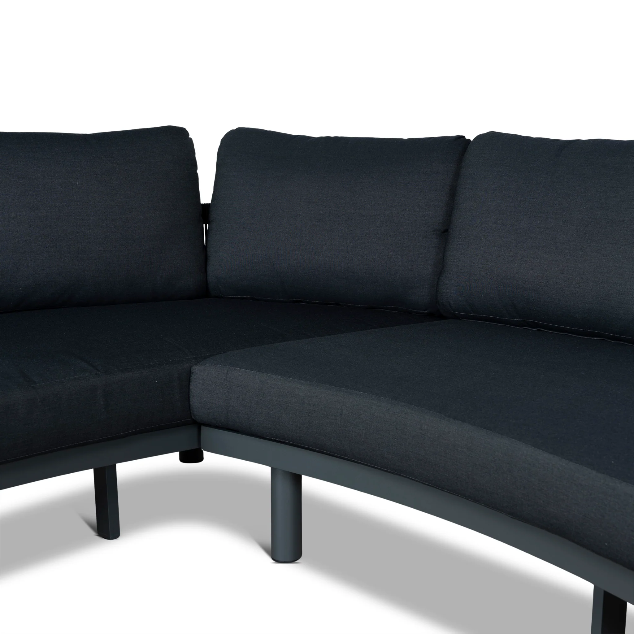 CLS12166-EM 2pcs Outdoor Corner Lounge Set - Royal Dark Grey - Image 7