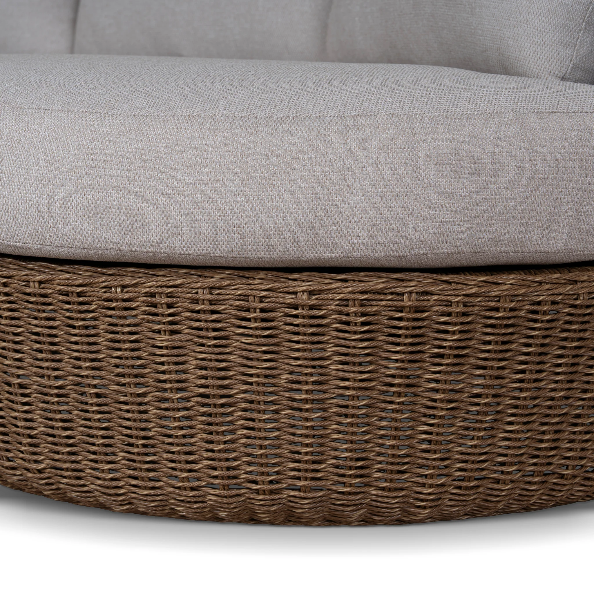 CLS12169-EM 2pcs Outdoor Corner Lounge Set - Light Brown - Image 10