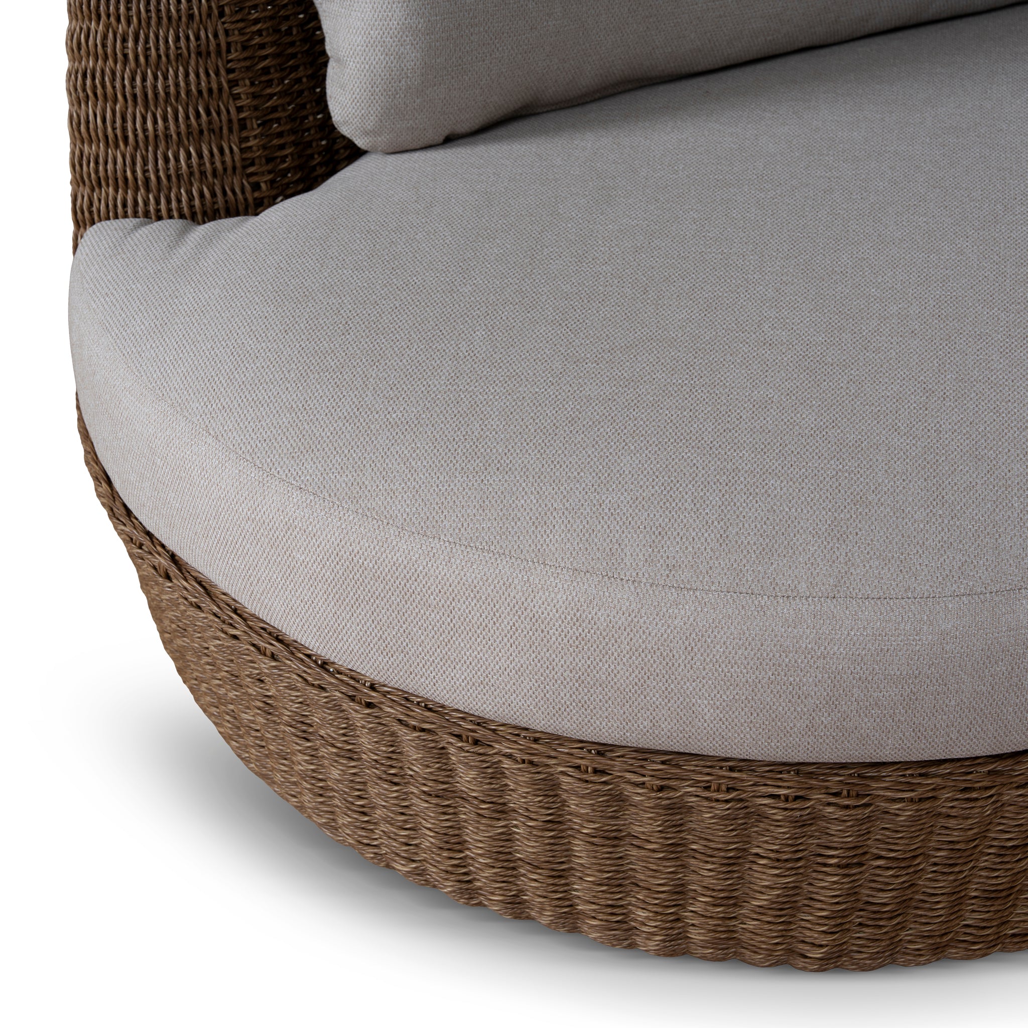 CLS12169-EM 2pcs Outdoor Corner Lounge Set - Light Brown - Image 11