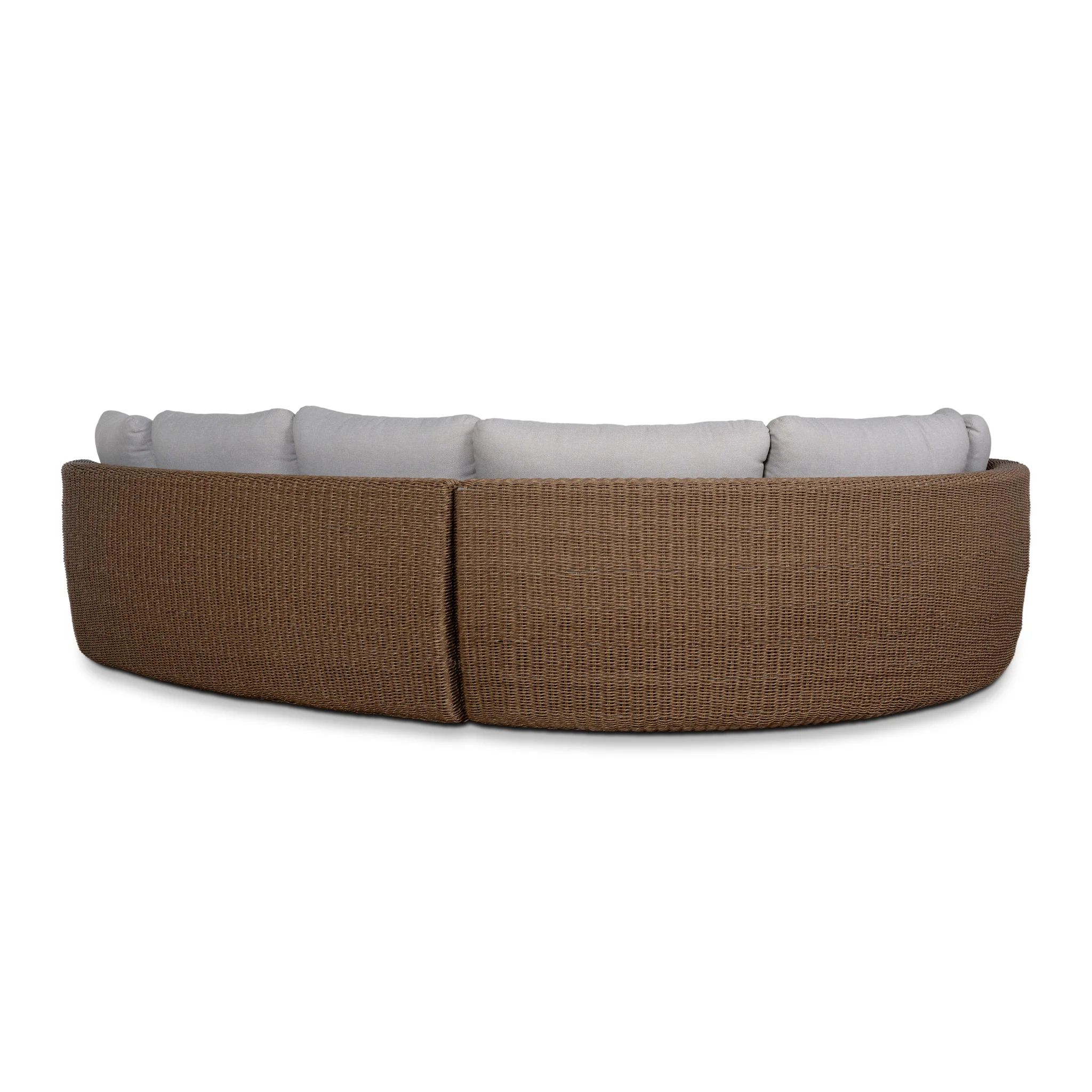 CLS12169-EM 2pcs Outdoor Corner Lounge Set - Light Brown - Image 14
