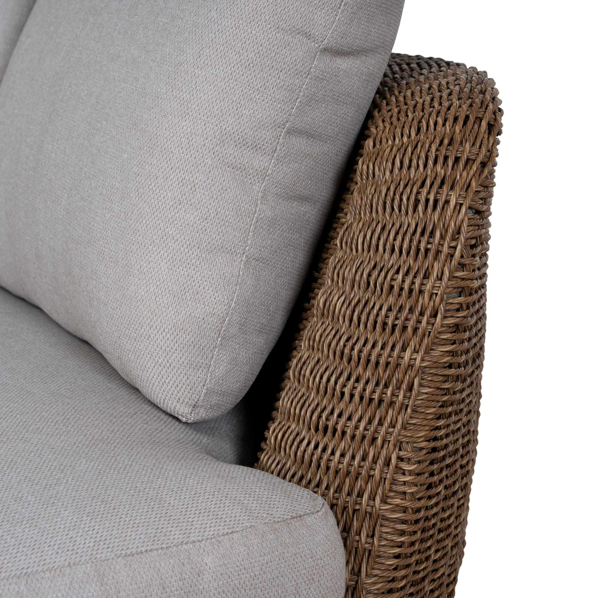 CLS12169-EM 2pcs Outdoor Corner Lounge Set - Light Brown - Image 8