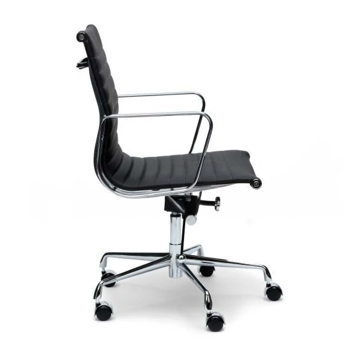 COC101  Leather Office Chair - Black - Image 3