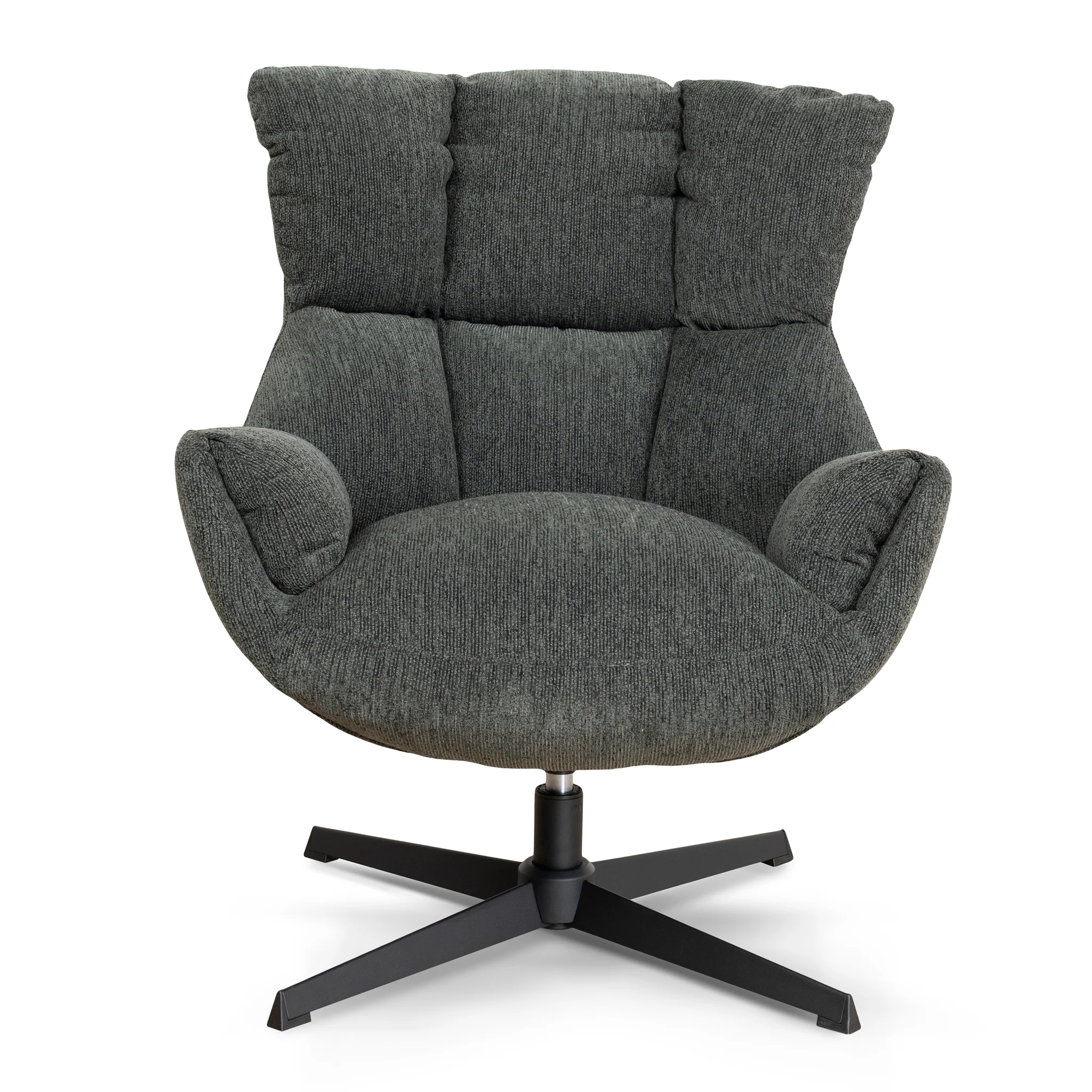 COC10288-LF Swivel Armchair - Dark Fern Green - Image 2