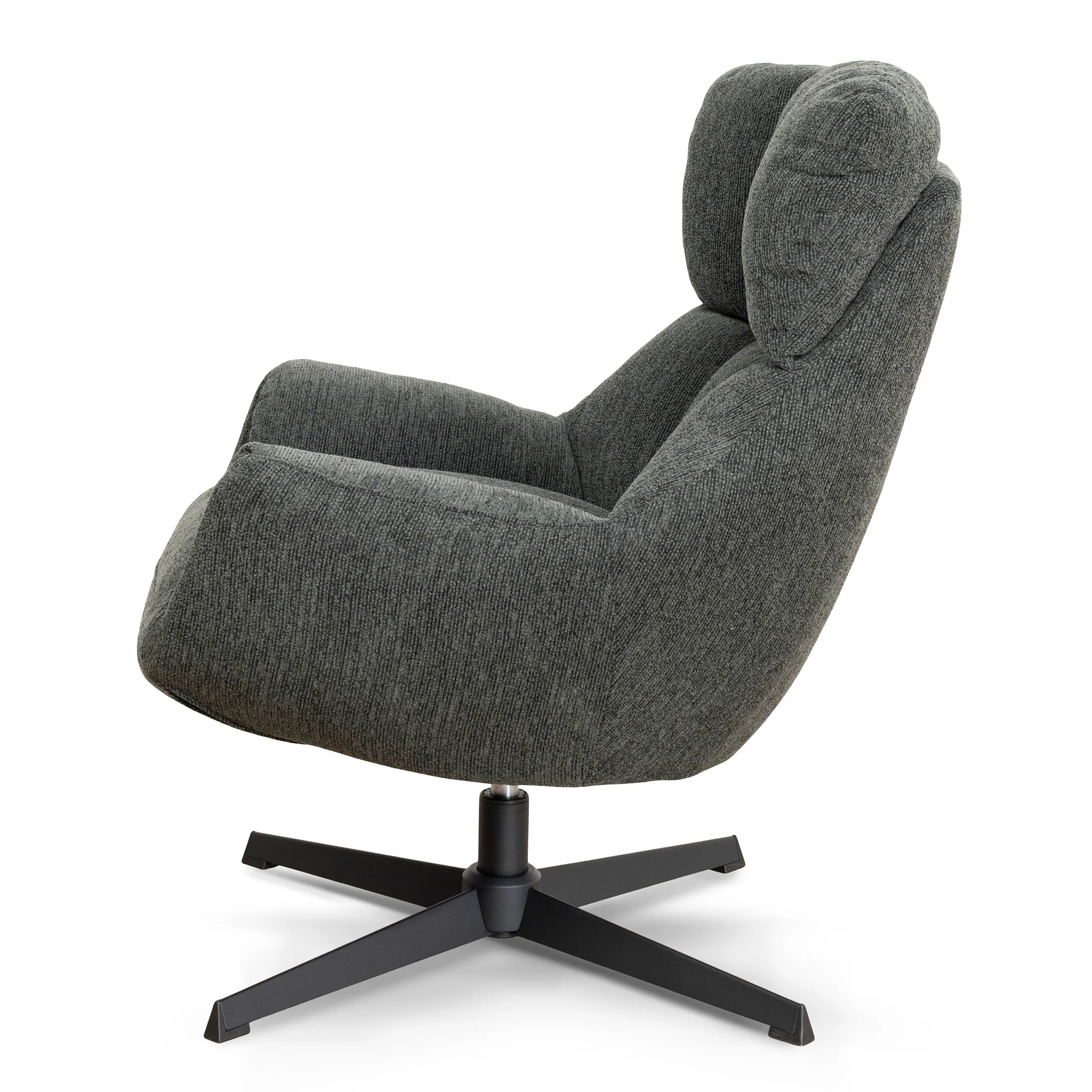 COC10288-LF Swivel Armchair - Dark Fern Green - Image 3