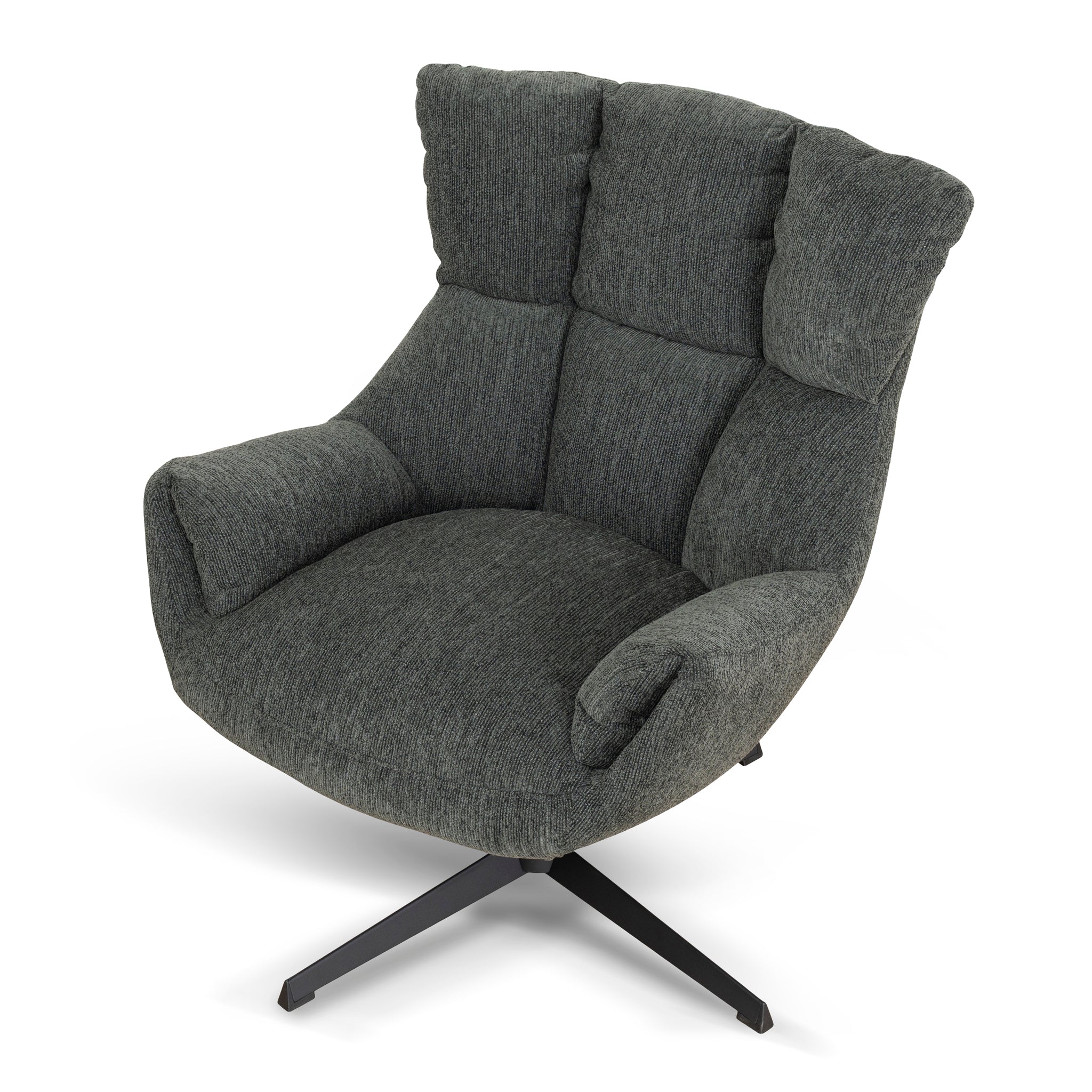 COC10288-LF Swivel Armchair - Dark Fern Green - Image 6