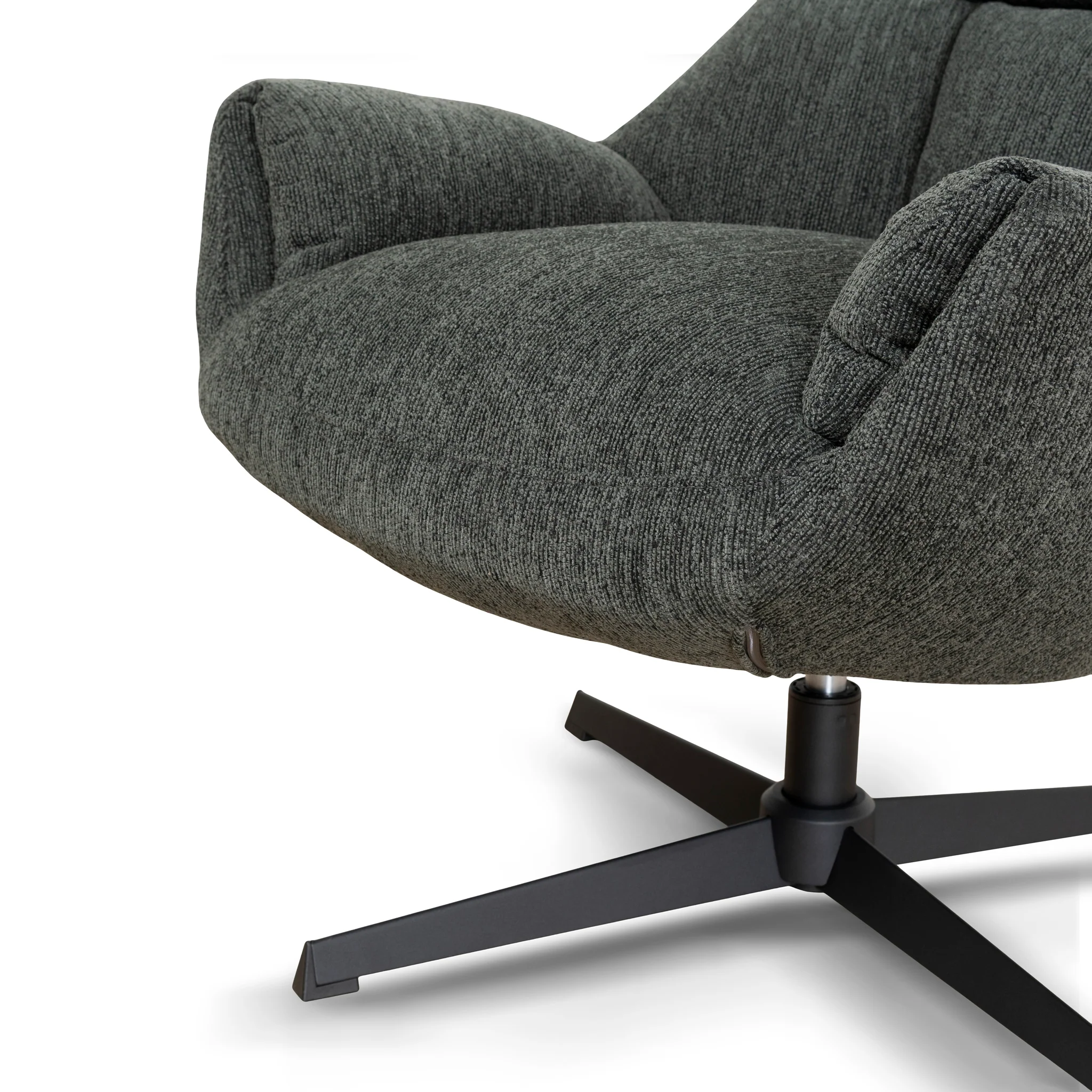 COC10288-LF Swivel Armchair - Dark Fern Green - Image 8