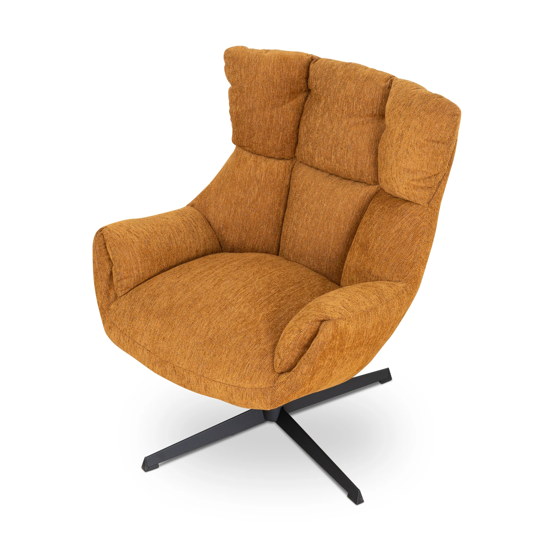 COC10289-LF Swivel Armchair - Honey Yellow - Image 6