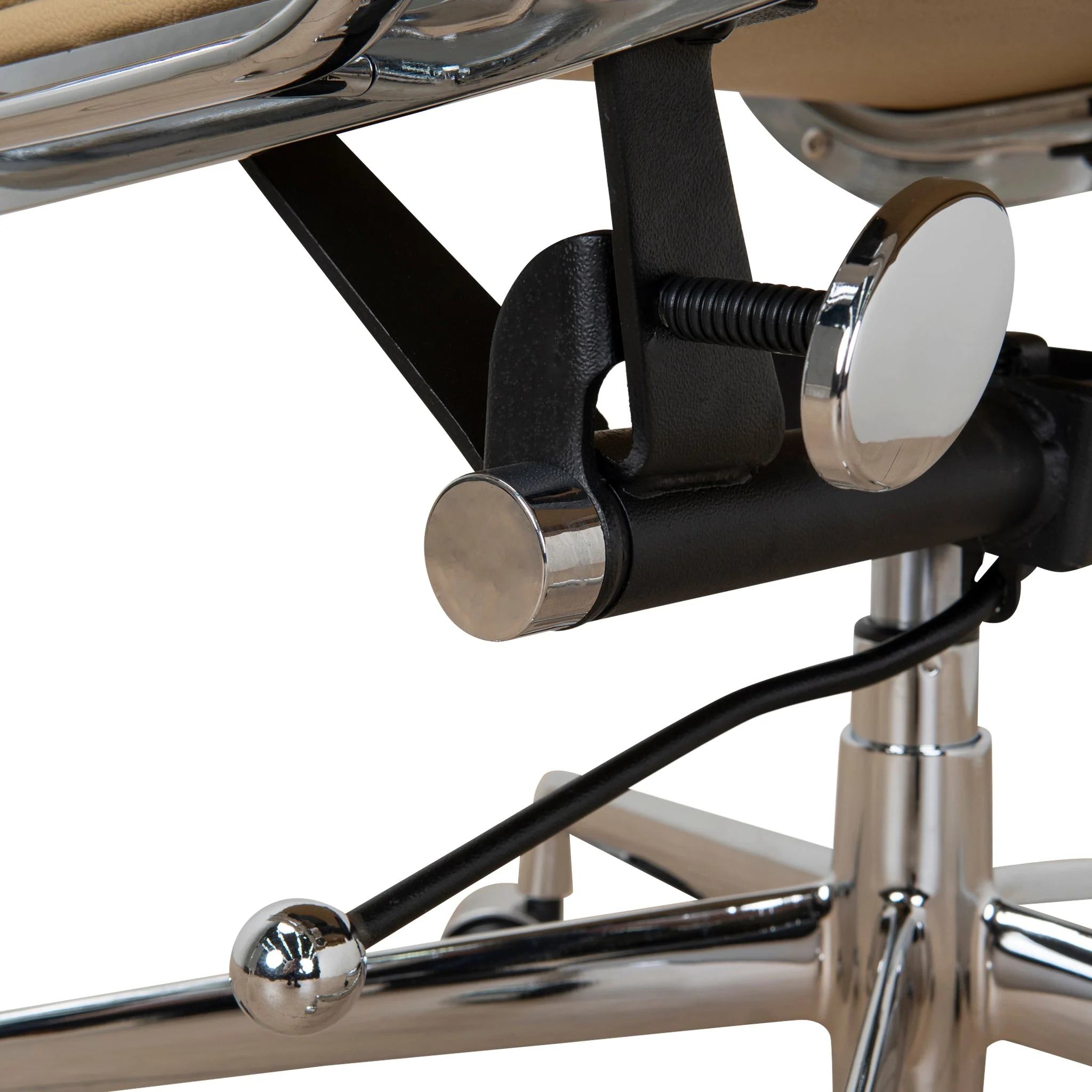 COC10360-YS Low Back Office Chair - Light Brown Leather - Image 15