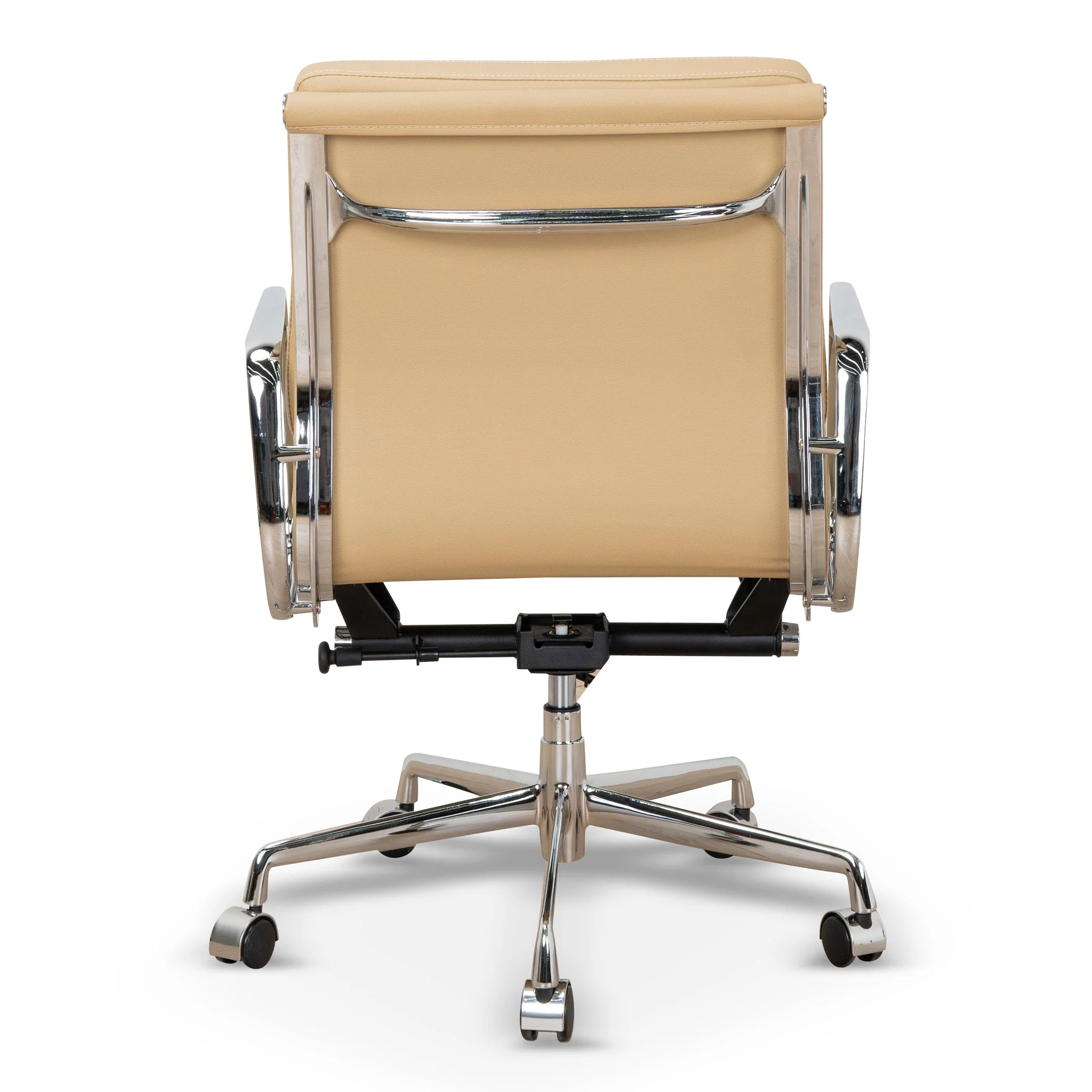 COC10360-YS Low Back Office Chair - Light Brown Leather - Image 5