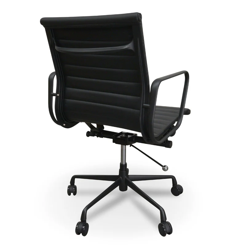 COC121 PU Leather Office Chair - Full Black - Image 4