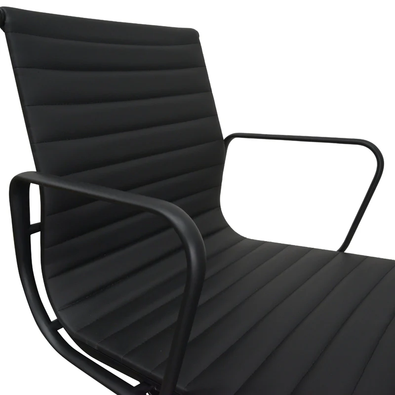 COC121 PU Leather Office Chair - Full Black - Image 6