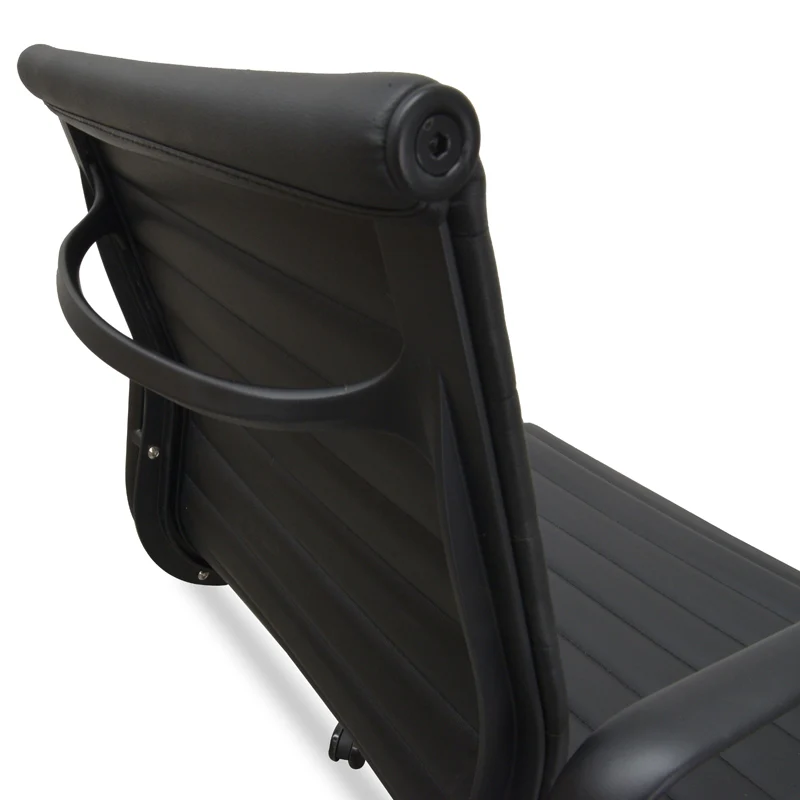 COC121 PU Leather Office Chair - Full Black - Image 8