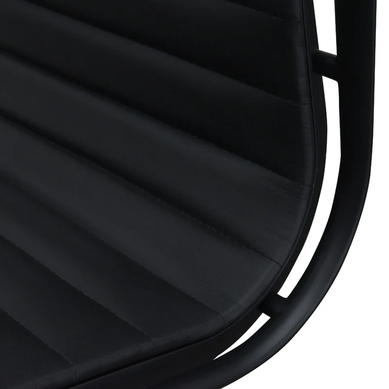 COC121 PU Leather Office Chair - Full Black - Image 9