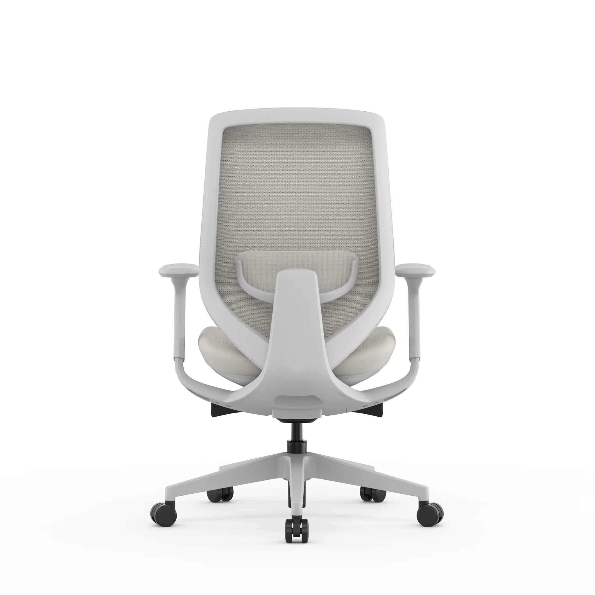 COC12628-AV Mesh Office Chair - Light Grey - Image 5