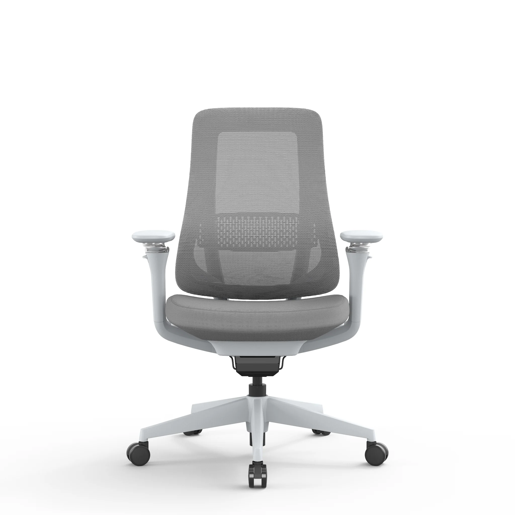 COC12630-AV Mesh Office Chair - Light Grey - Image 2