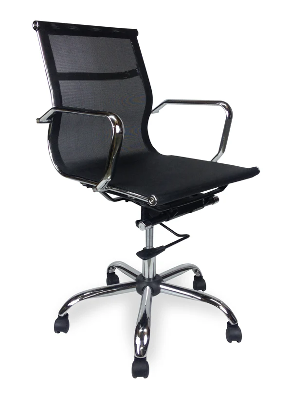 COC210 Designer Mesh Boardroom Office Chair - Low Back - Black - Image 3