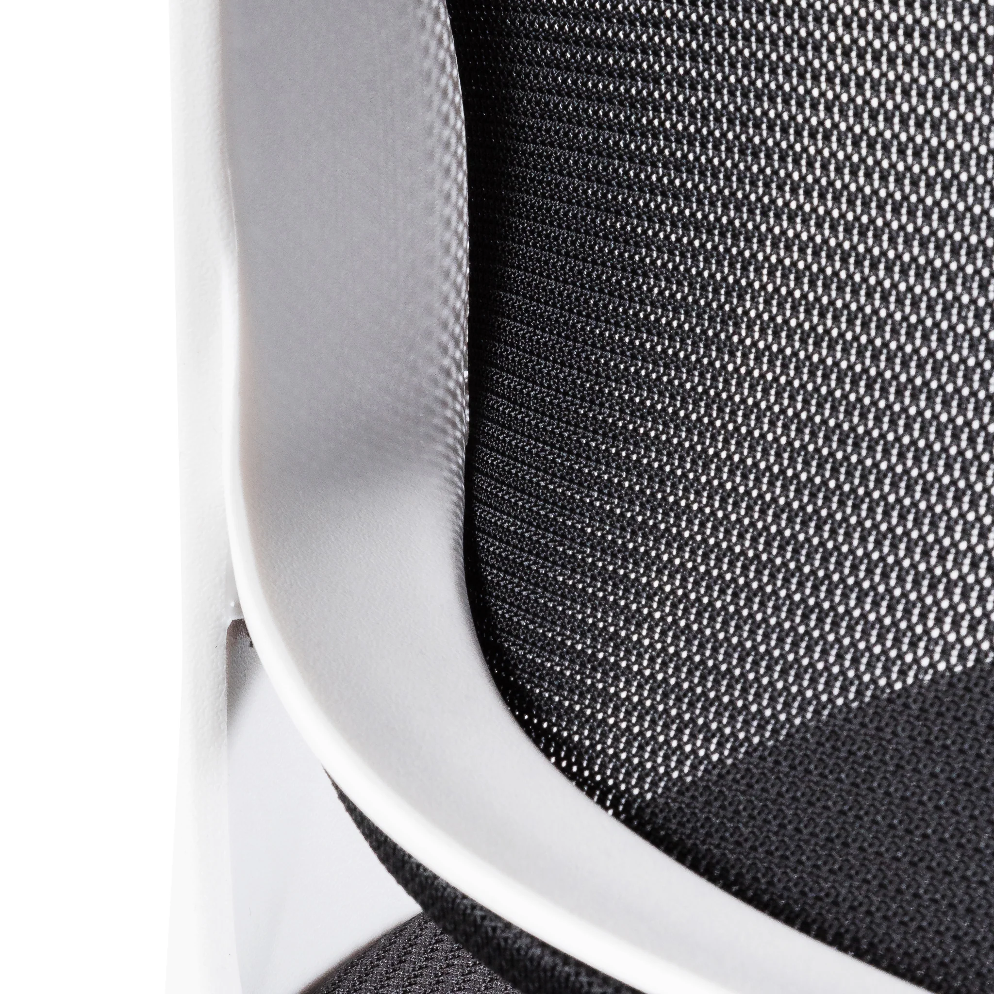 COC6190-LF Black Office Chair - White Arm and Base - Image 9