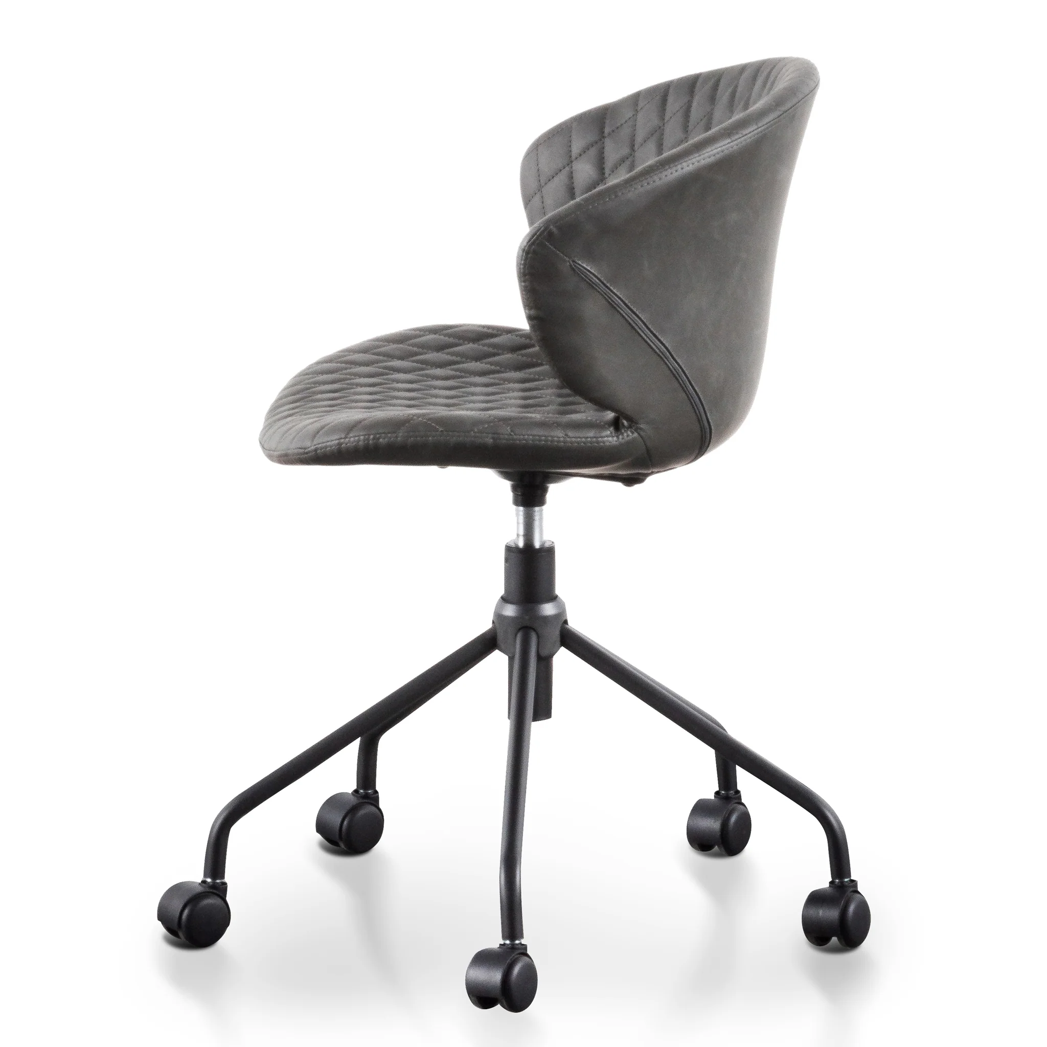 COC6192-LF Office Chair - Charcoal with Black Base - Image 3