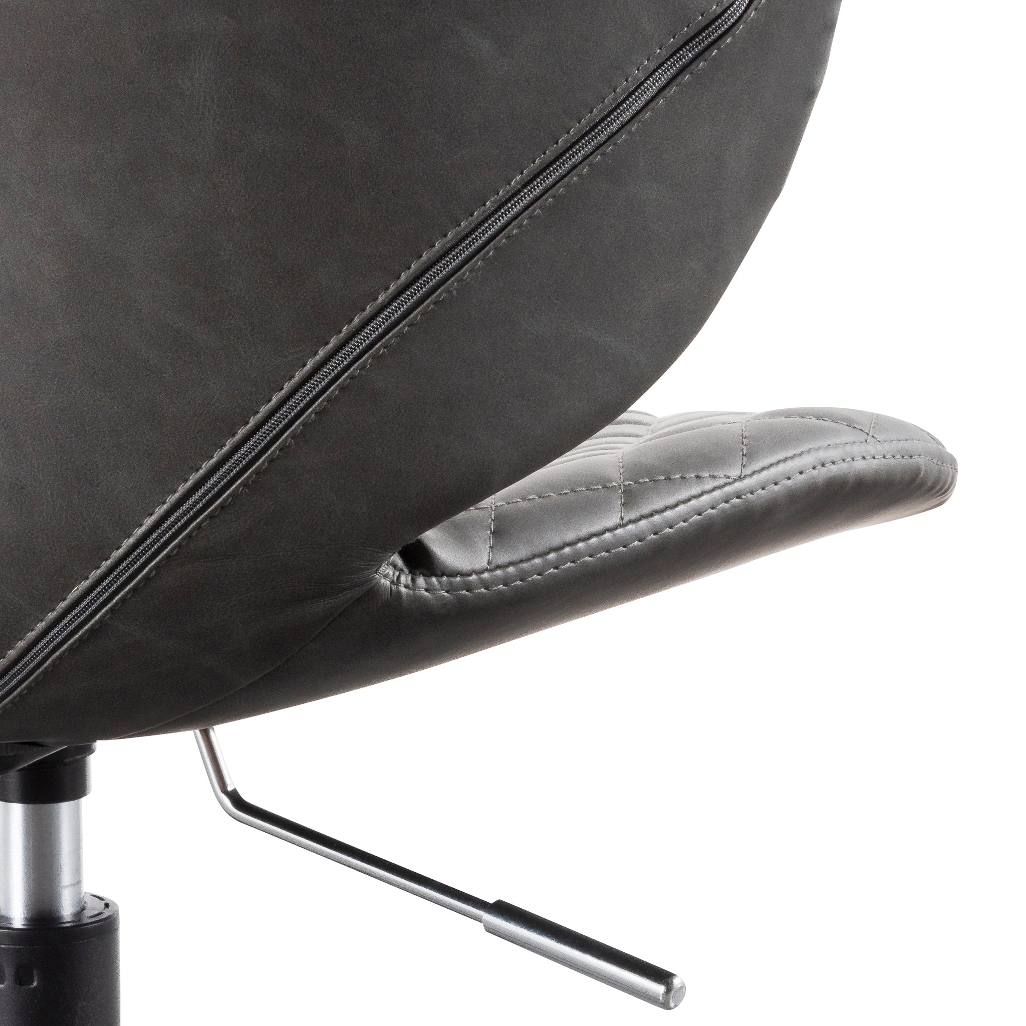 COC6192-LF Office Chair - Charcoal with Black Base - Image 9