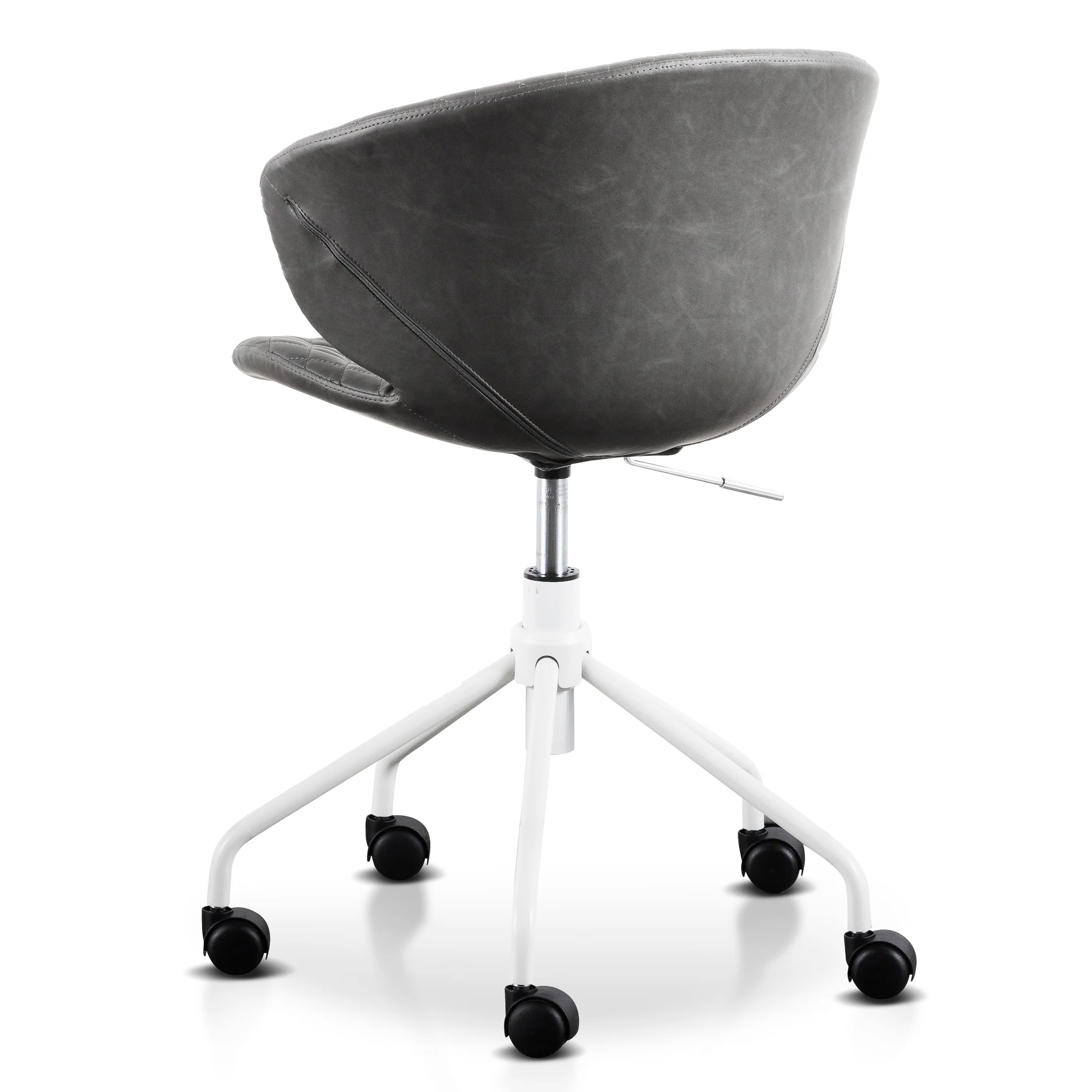 COC6194-LF Office Chair - Charcoal with White Base - Image 4