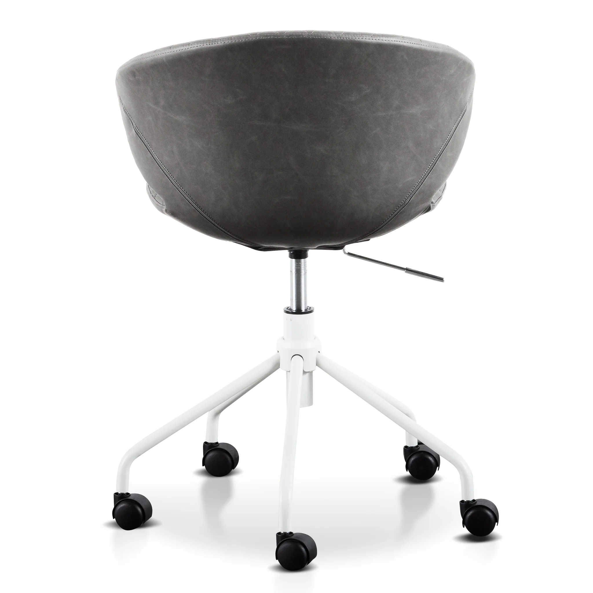 COC6194-LF Office Chair - Charcoal with White Base - Image 5