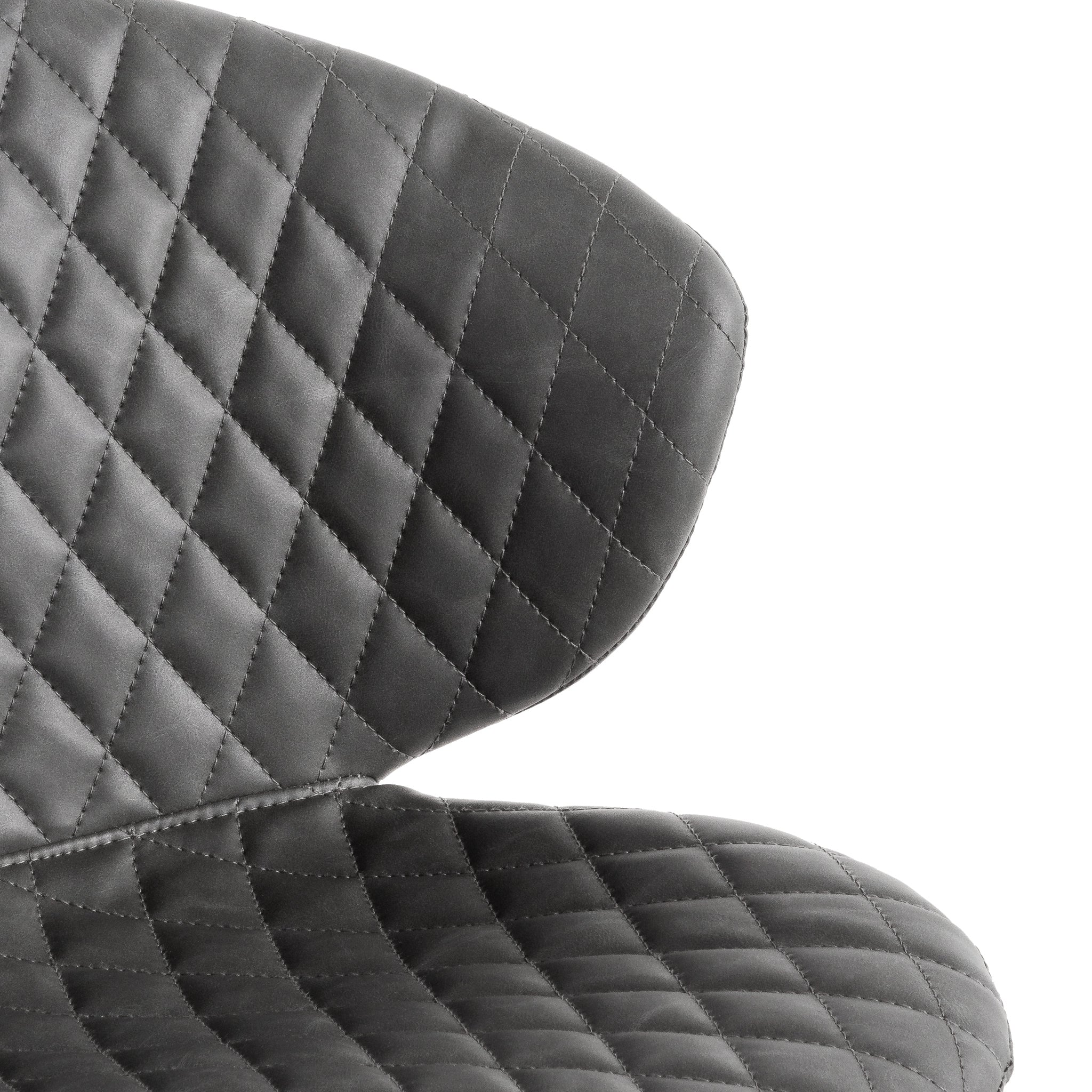 COC6194-LF Office Chair - Charcoal with White Base - Image 6